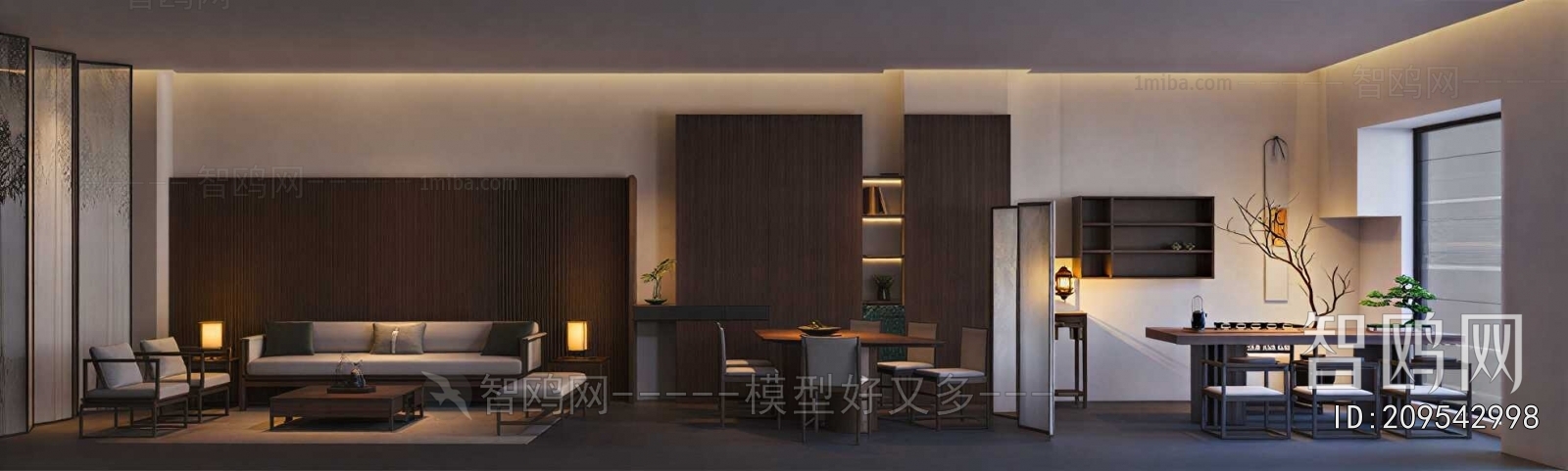 New Chinese Style A Living Room