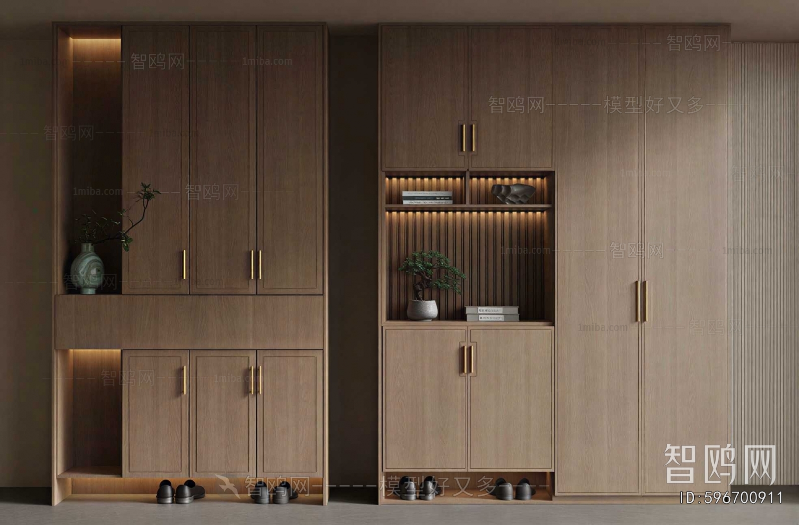 New Chinese Style Shoe Cabinet