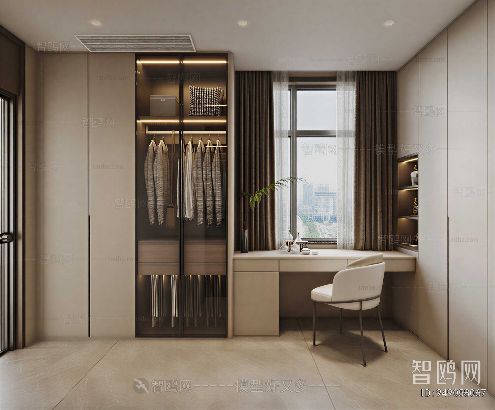Modern Clothes Storage Area