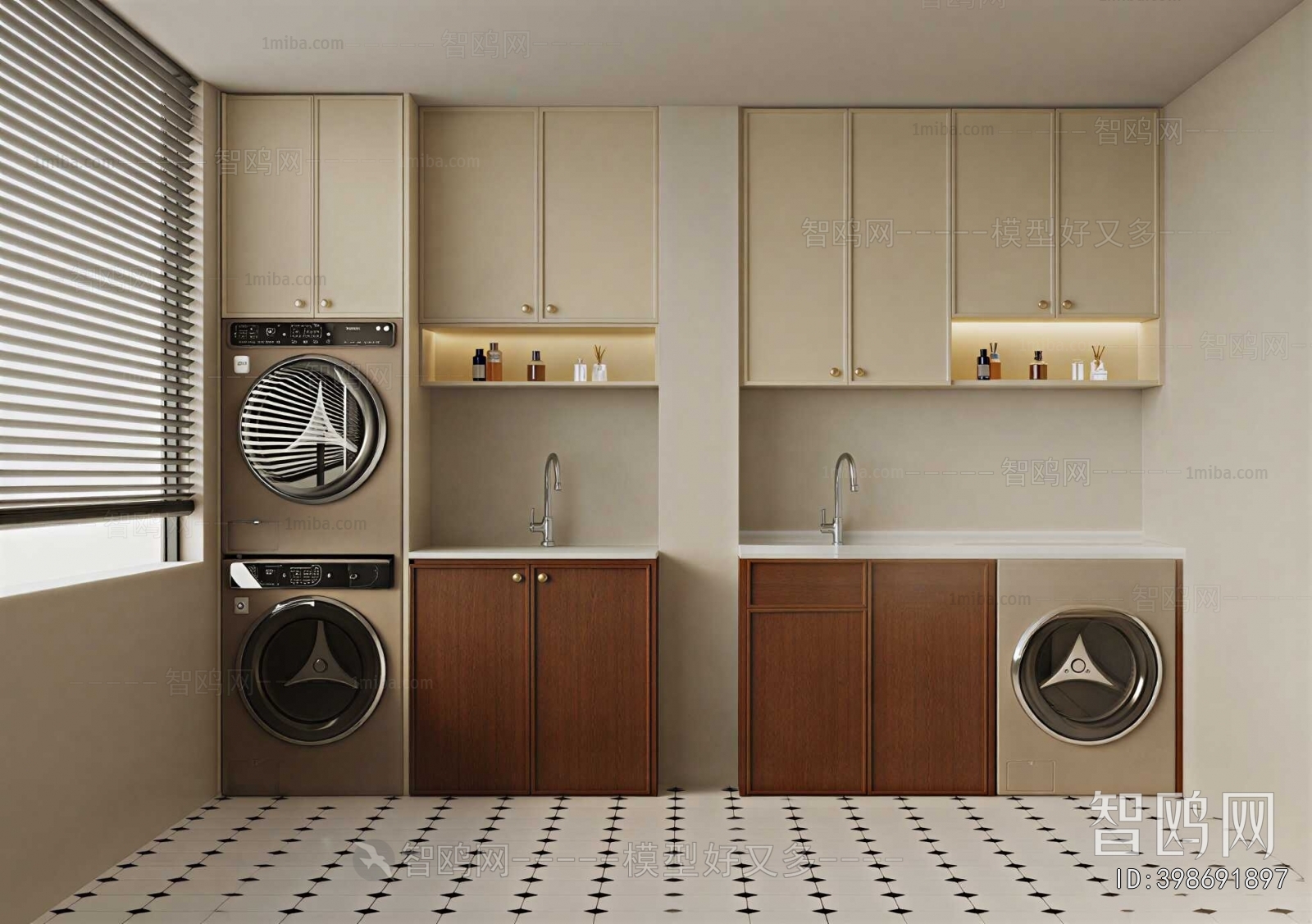 Modern Laundry Cabinet