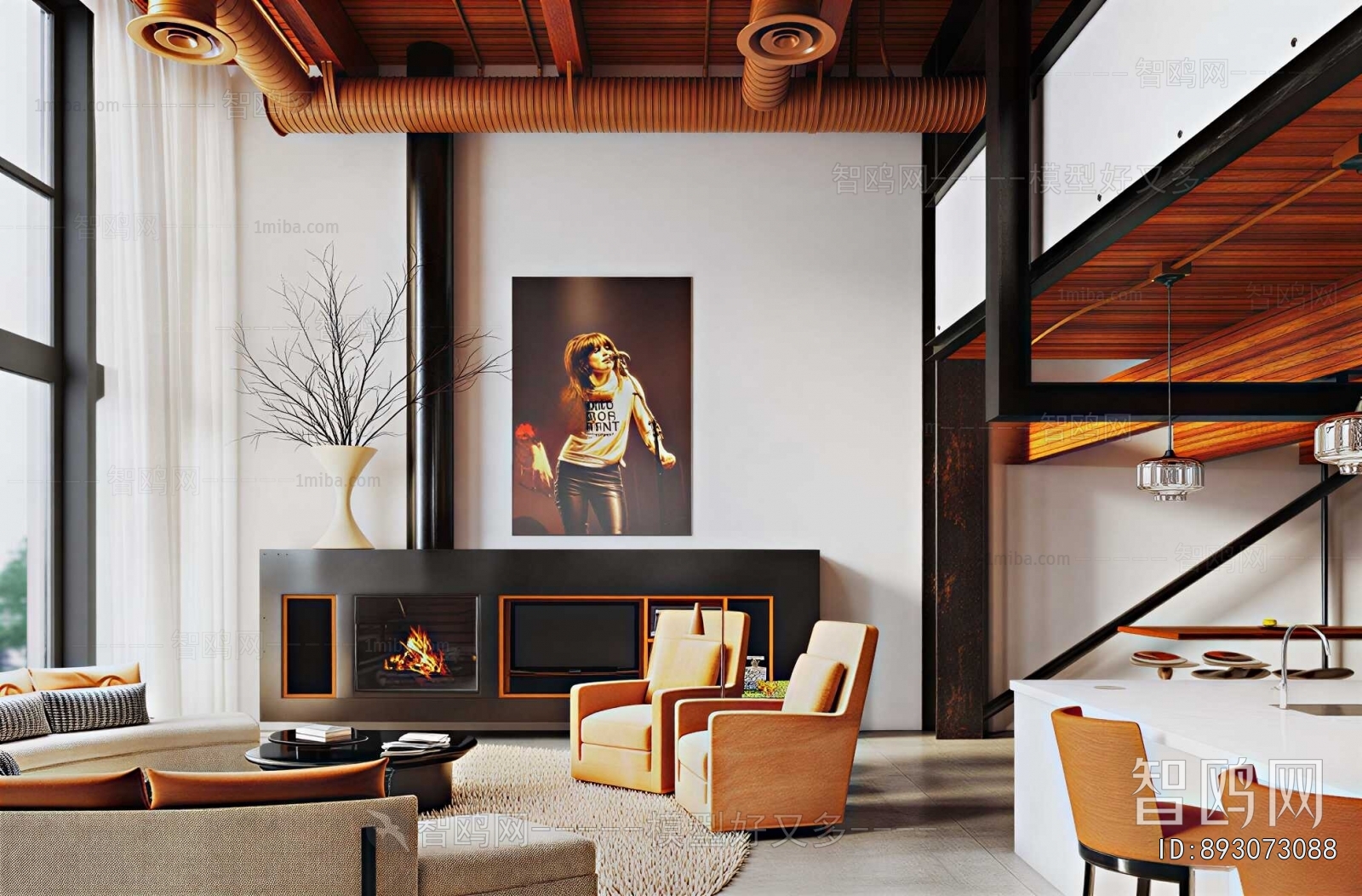 Industrial Style A Living Room