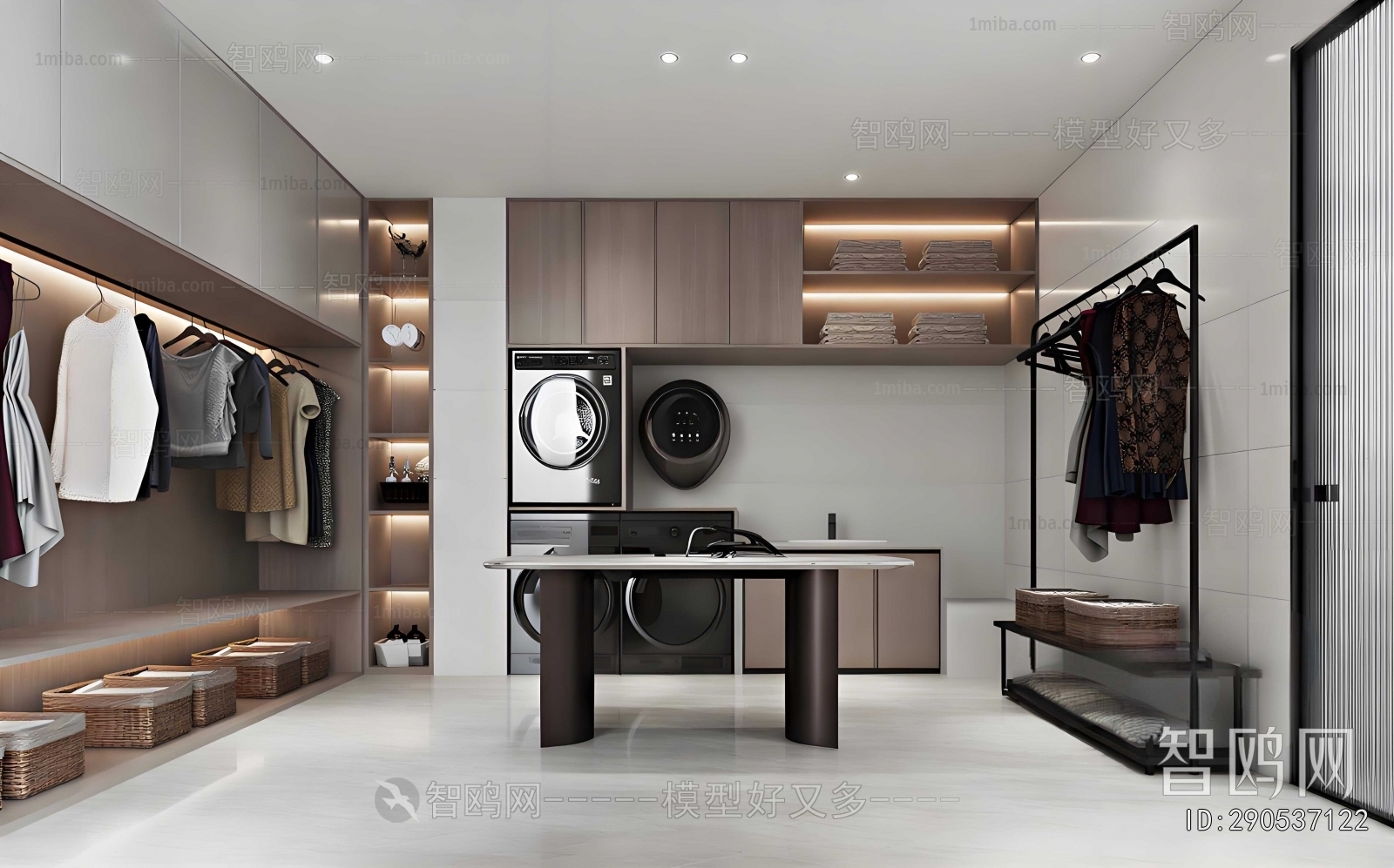 Modern Balcony Laundry Room