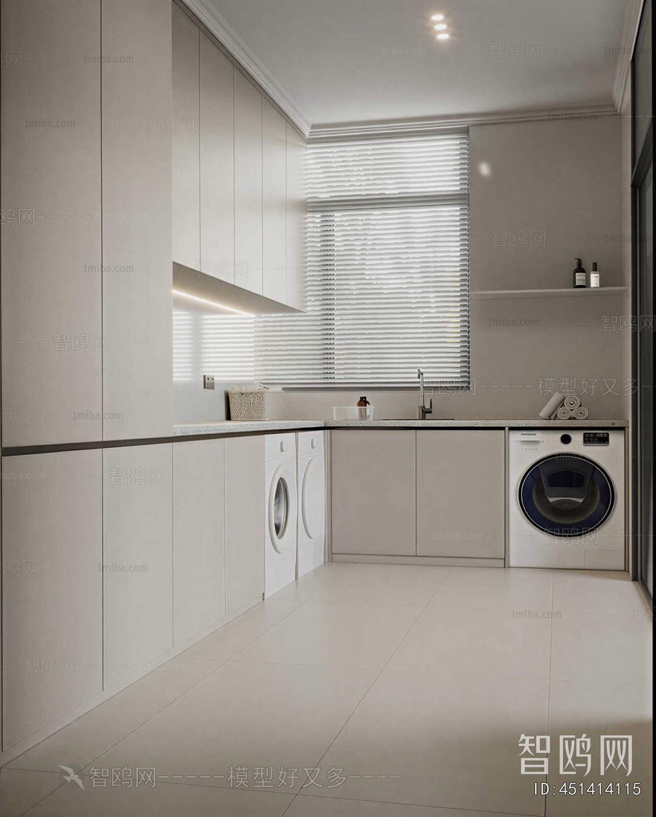 Modern Balcony Laundry Room