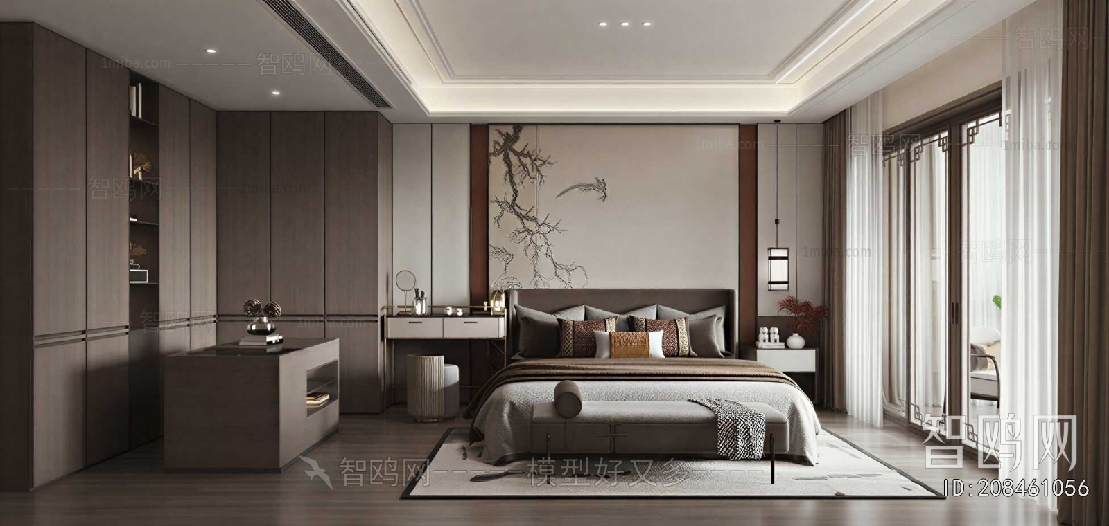 New Chinese Style Bedroom