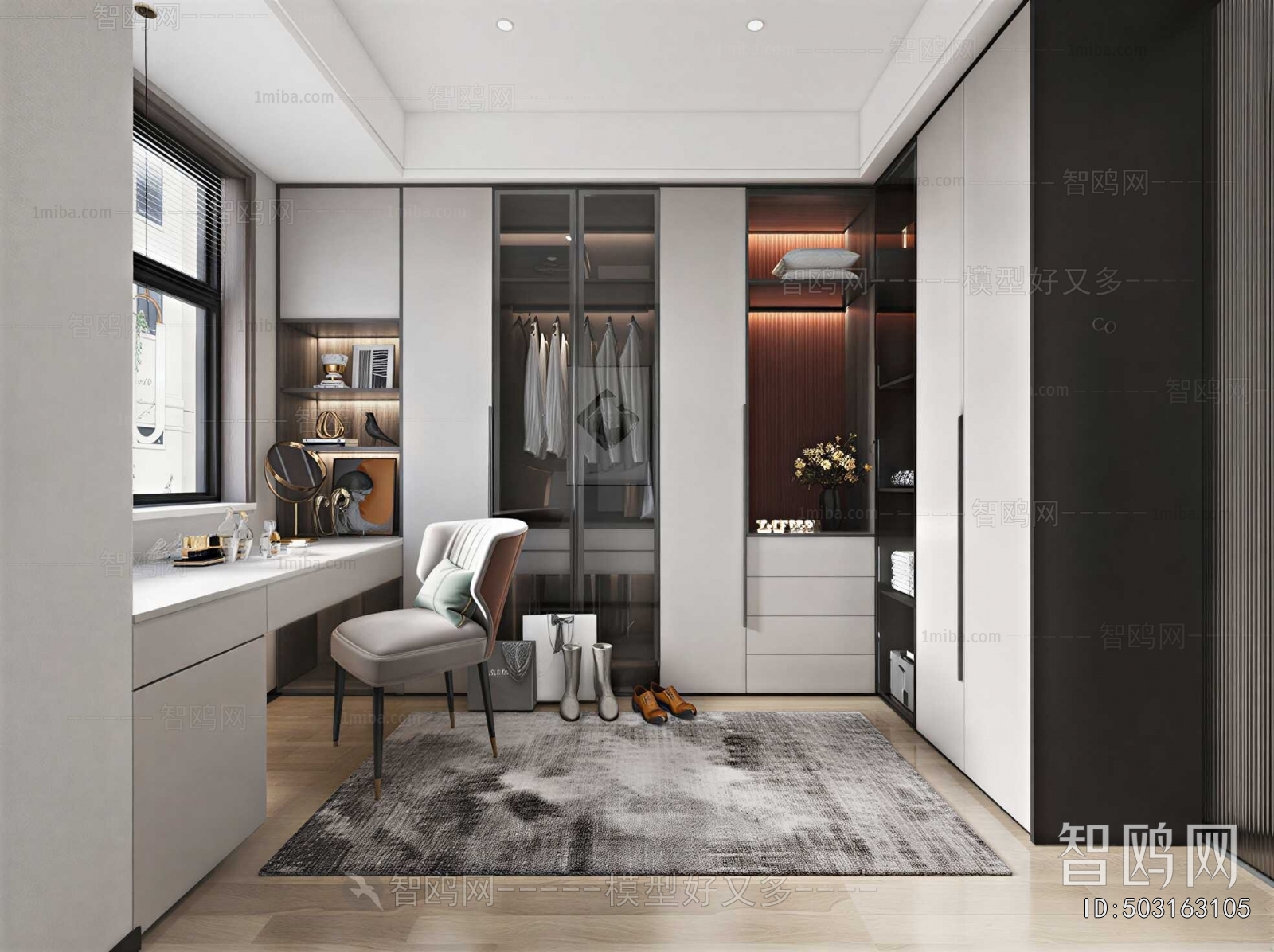 Modern Clothes Storage Area