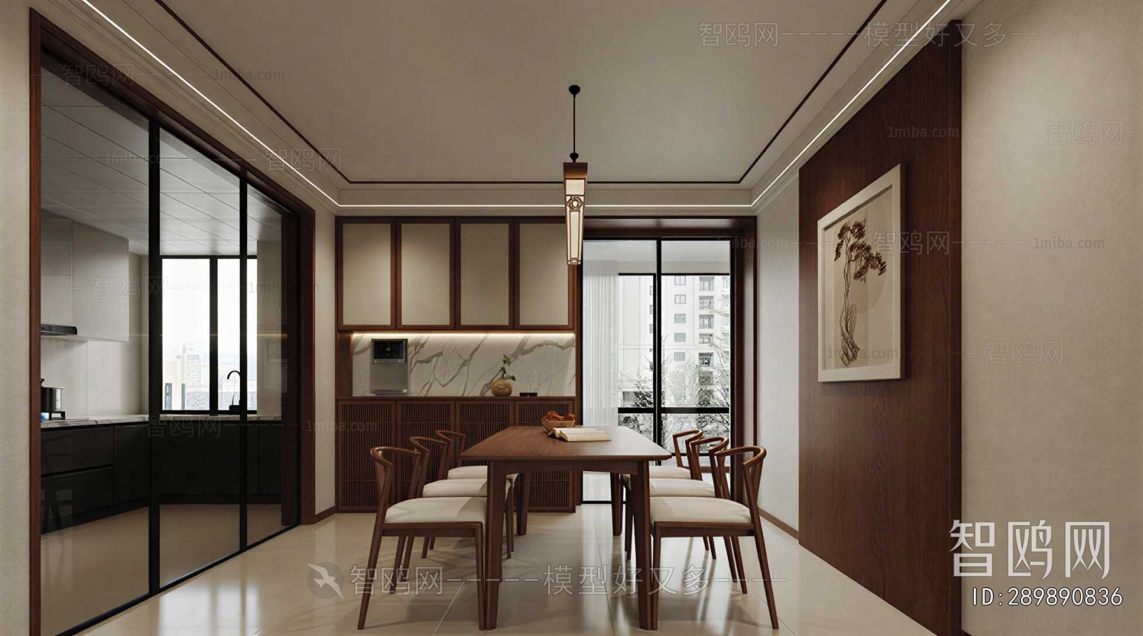 New Chinese Style Dining Room