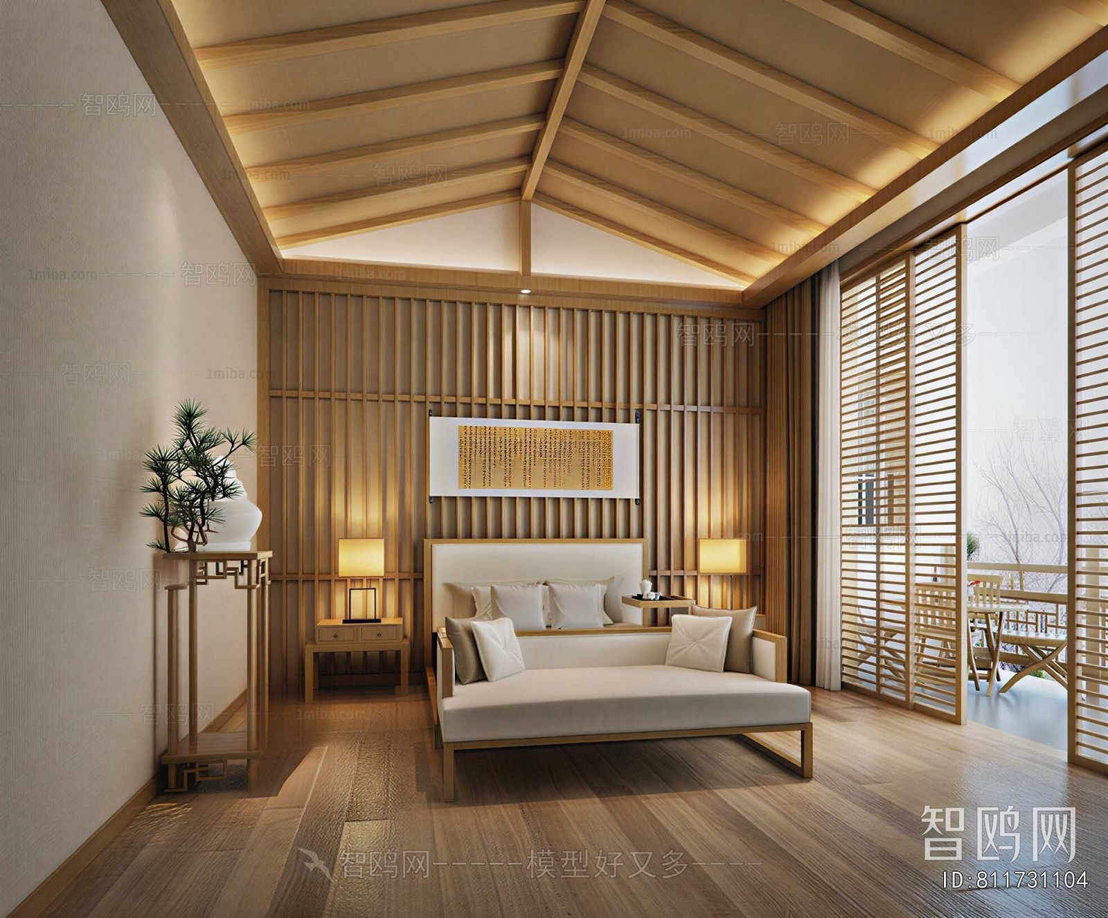 New Chinese Style Bedroom
