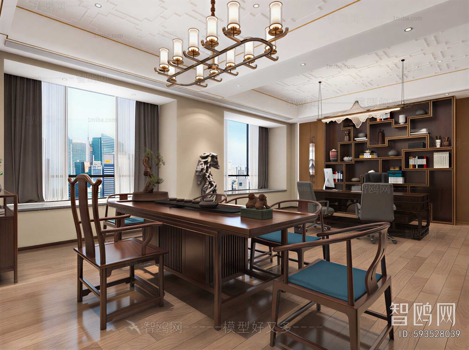 New Chinese Style Manager's Office