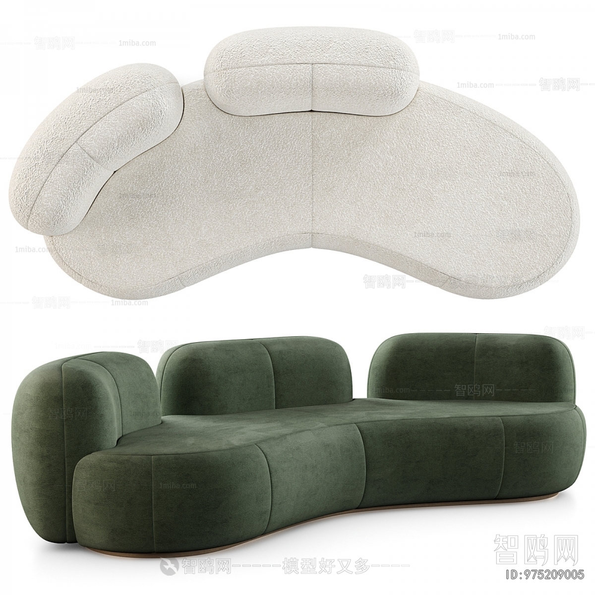 Modern Curved Sofa