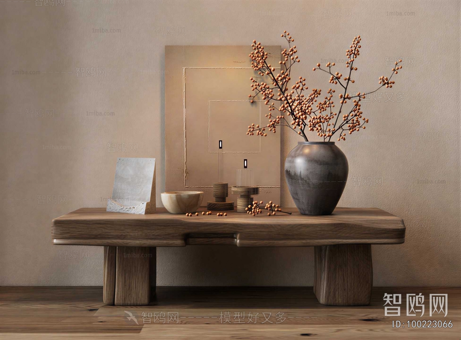 Wabi-sabi Style Console