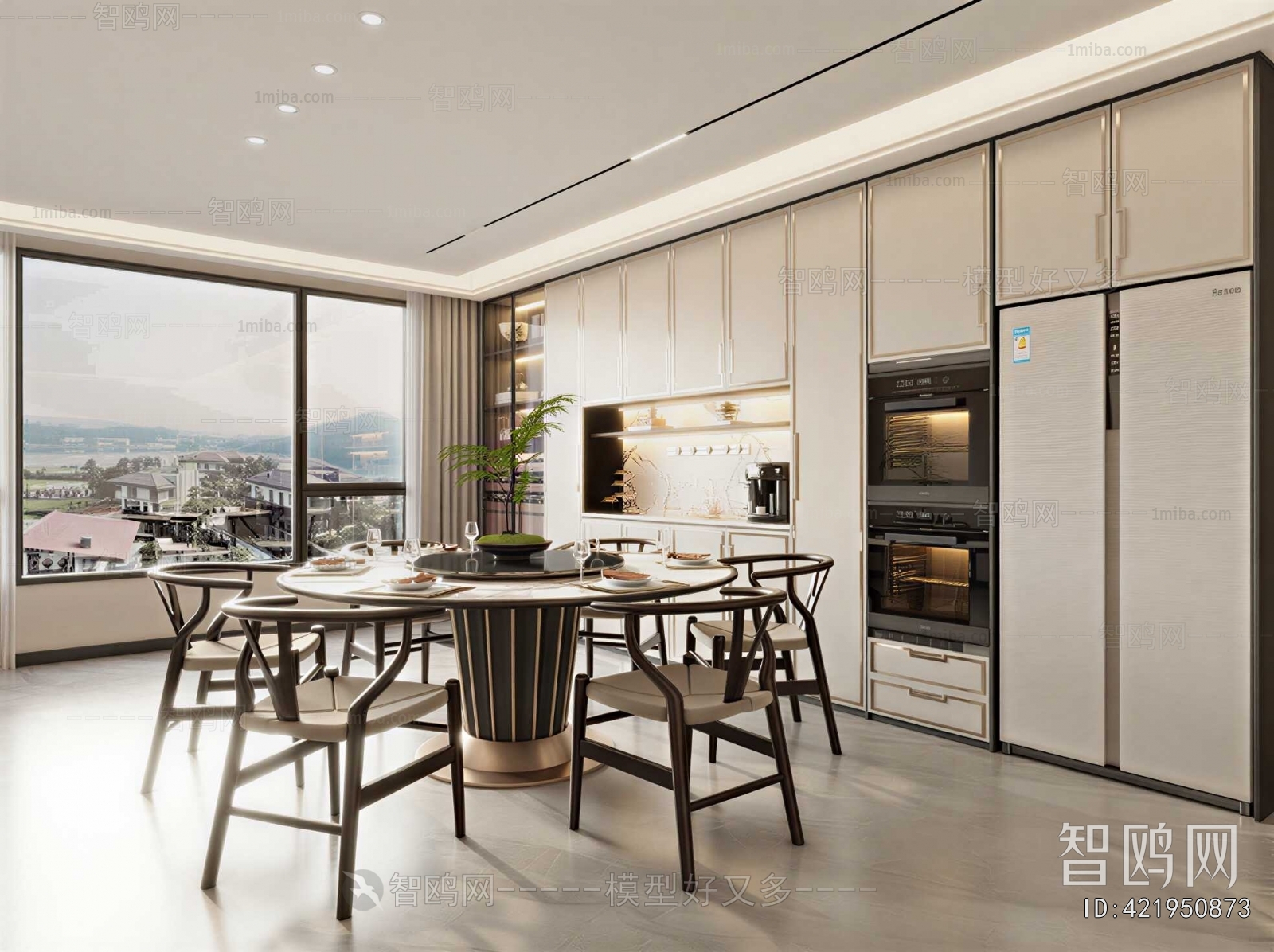 New Chinese Style Dining Room