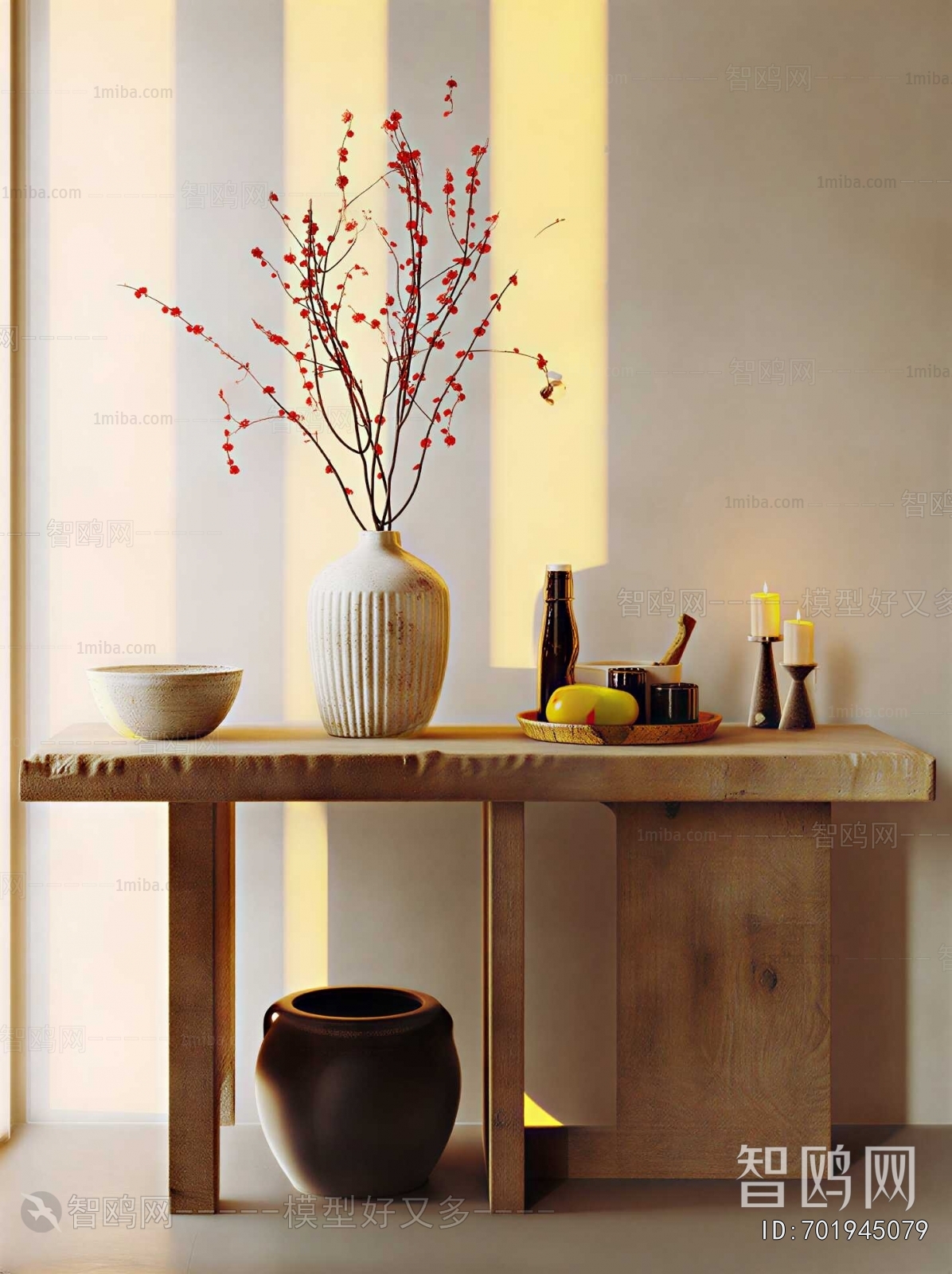 Wabi-sabi Style Console