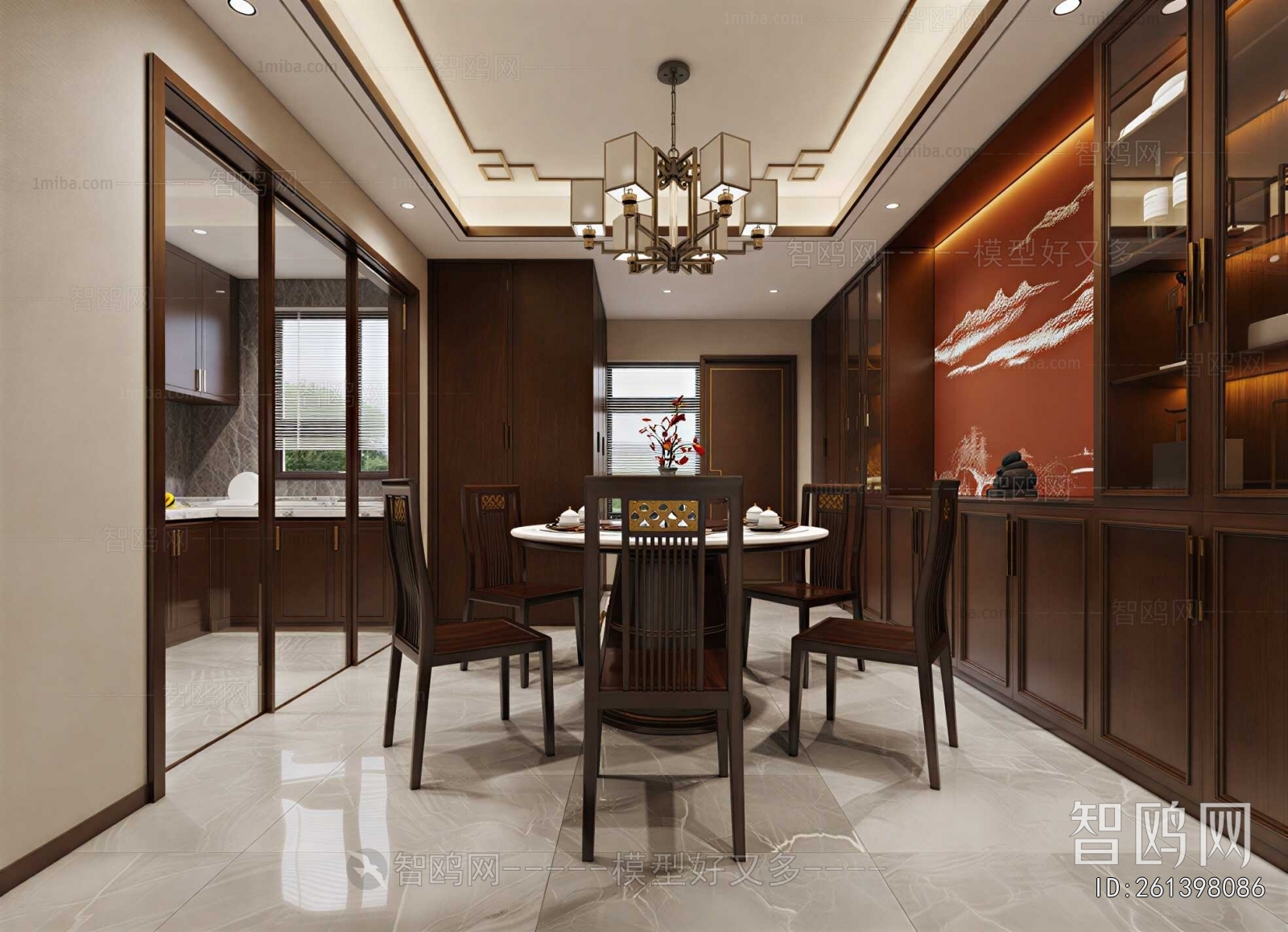 New Chinese Style Dining Room