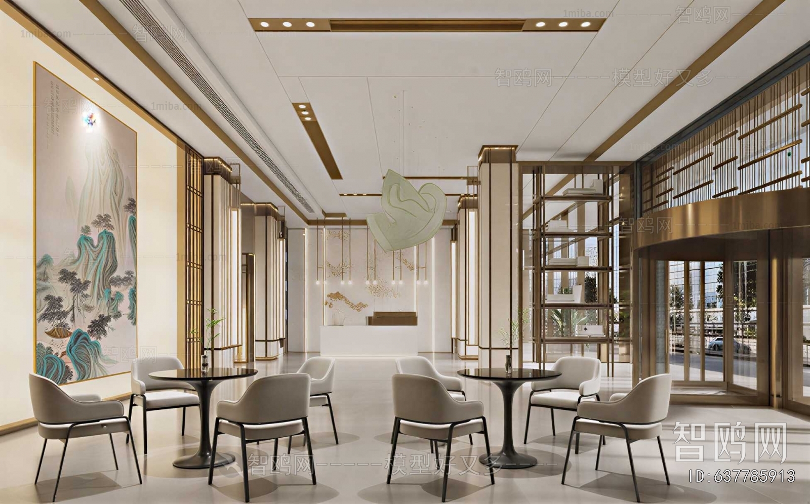 New Chinese Style Lobby Hall