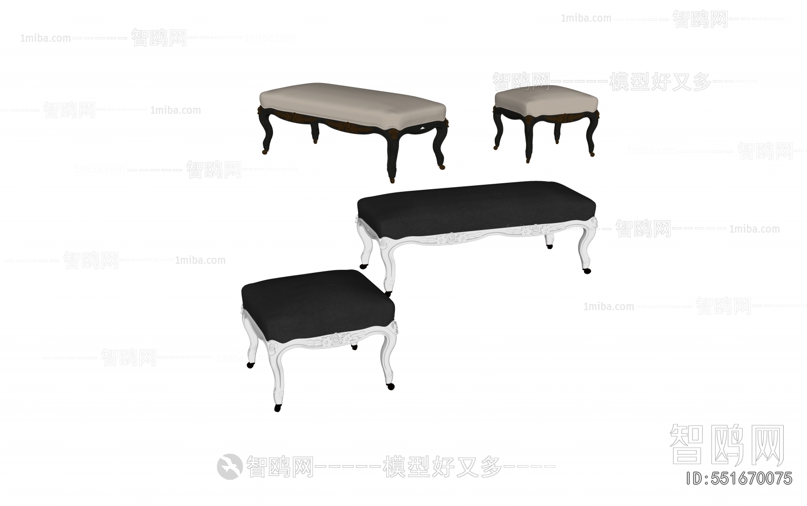 American Style Footstool