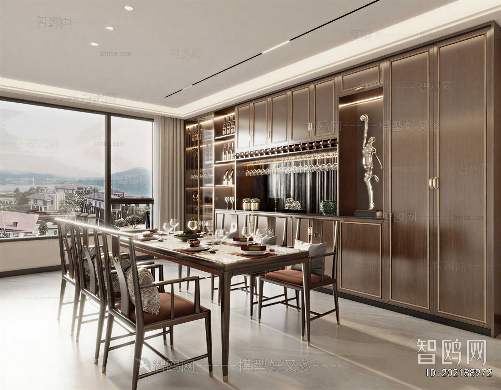 New Chinese Style Dining Room