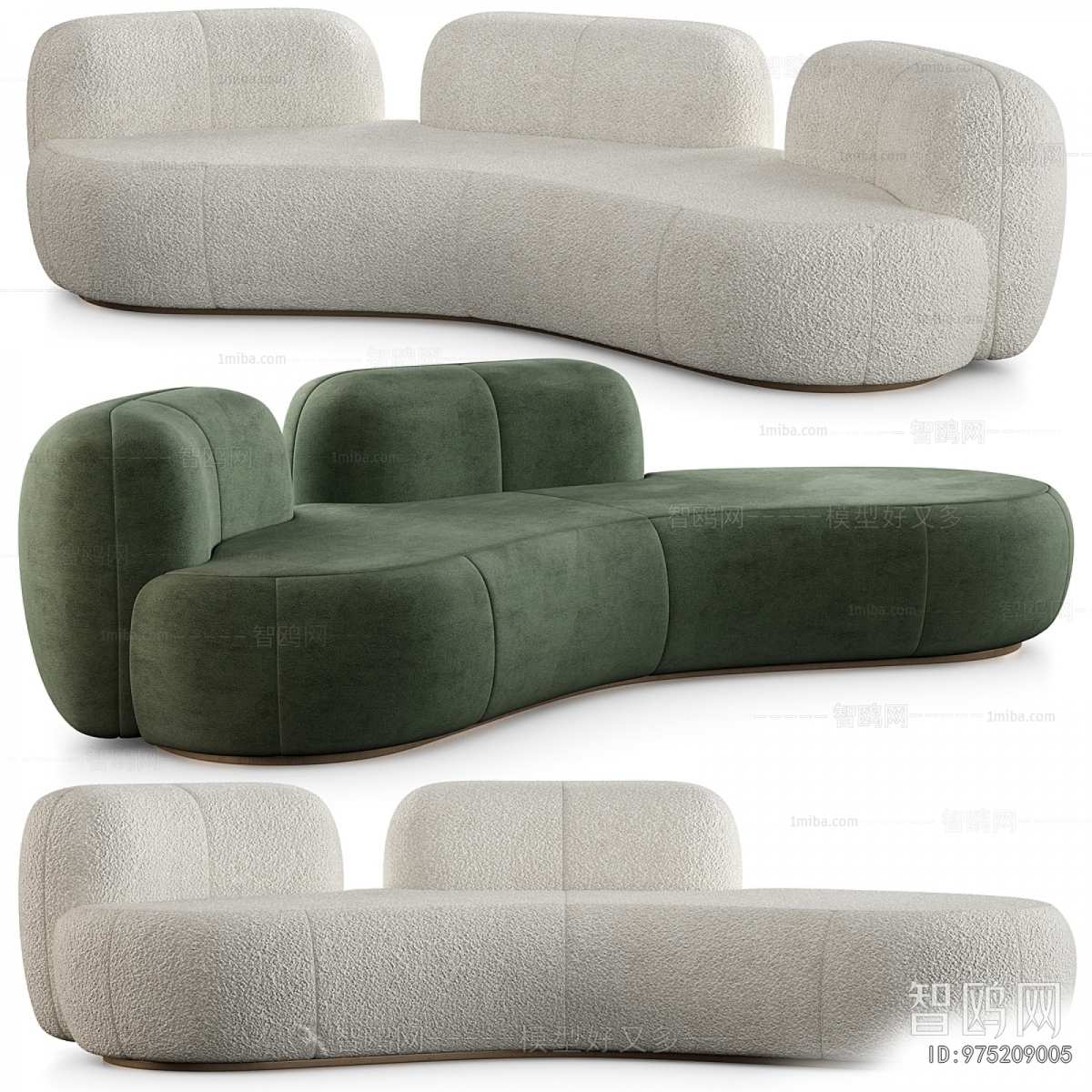 Modern Curved Sofa