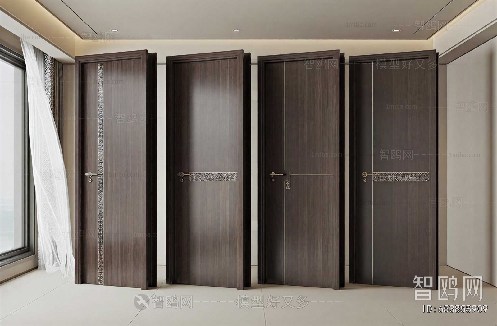 New Chinese Style Single Door