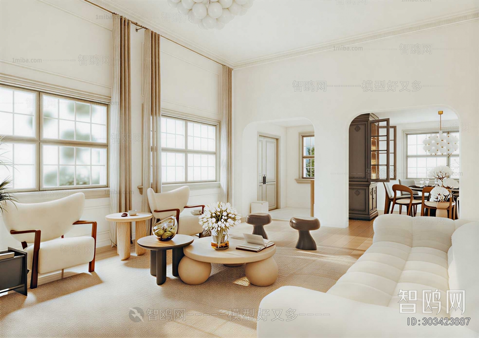 American Style A Living Room