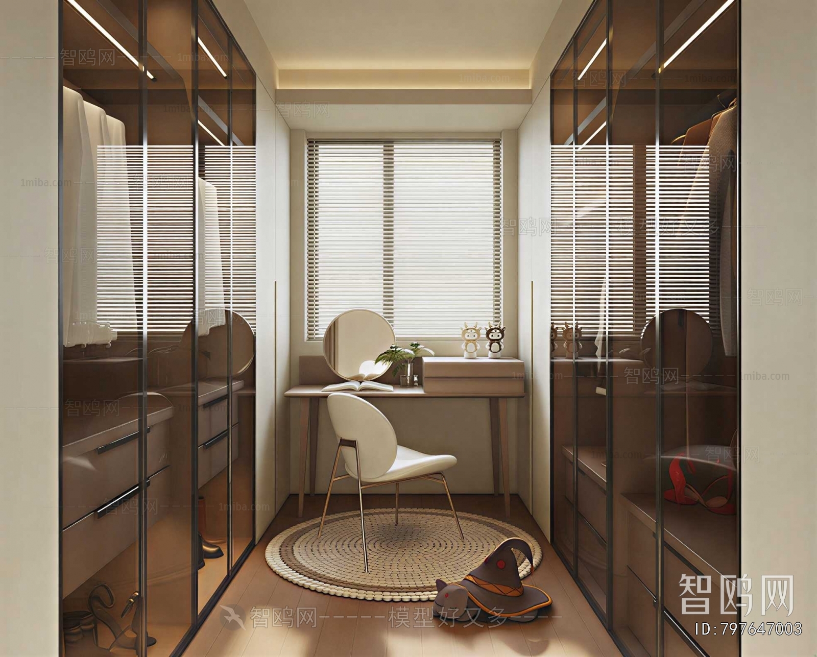 Modern Clothes Storage Area