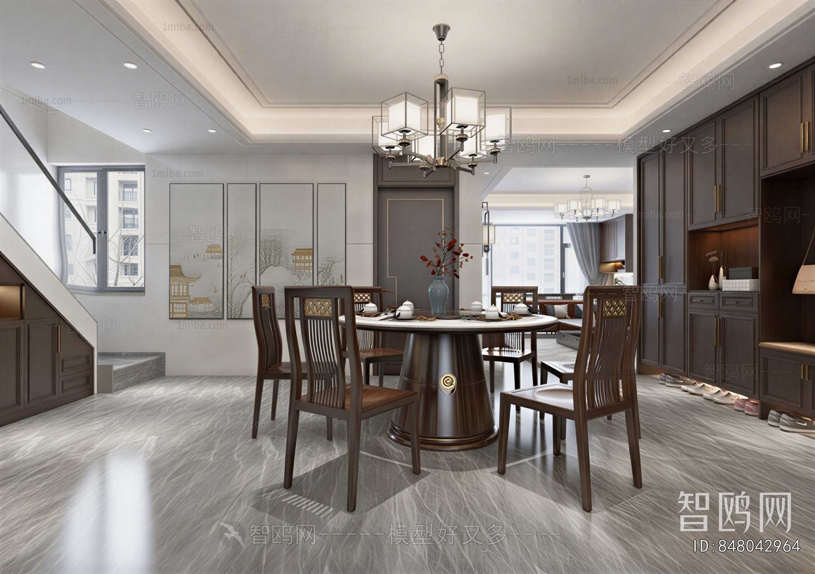 New Chinese Style Dining Room