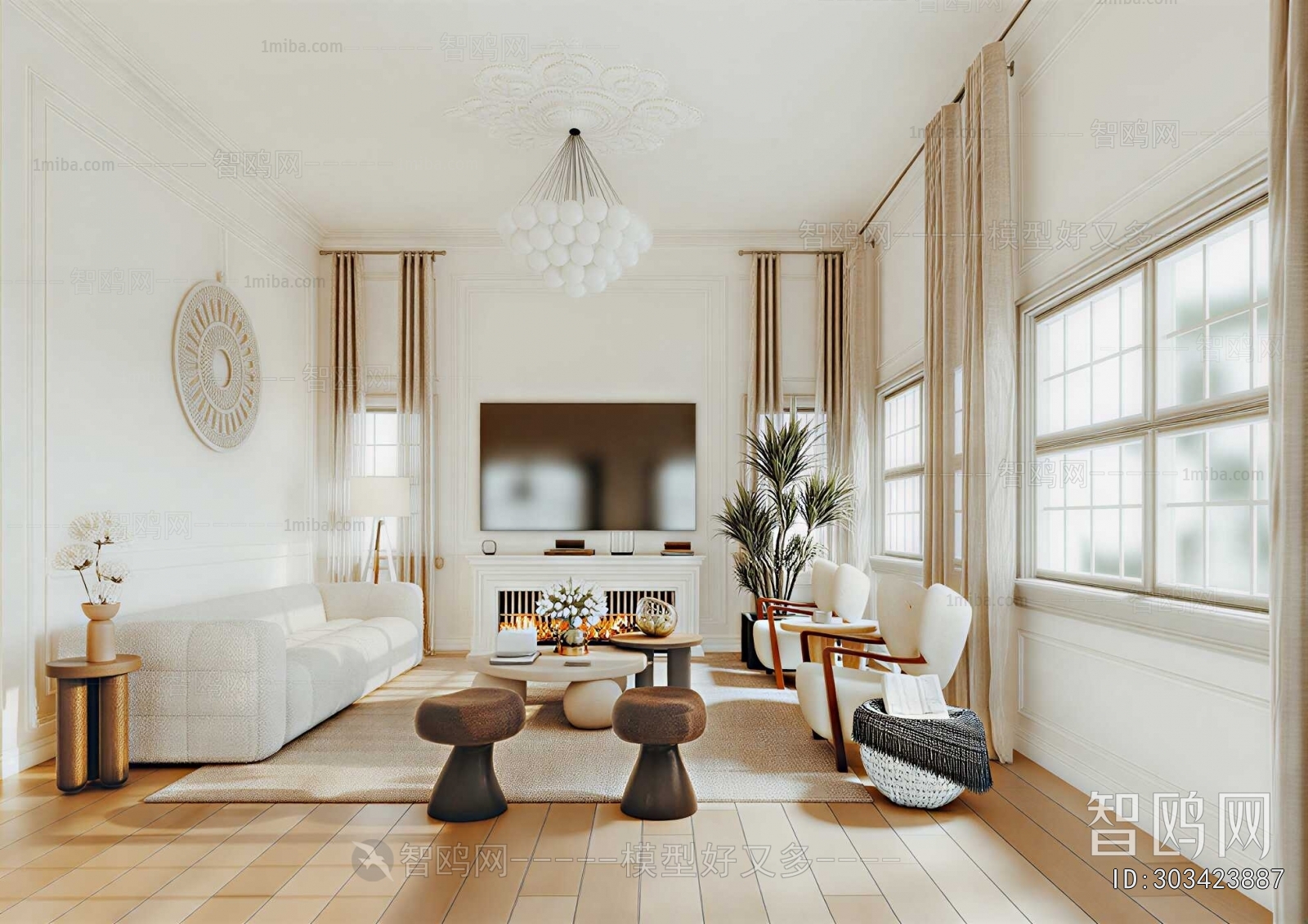 American Style A Living Room