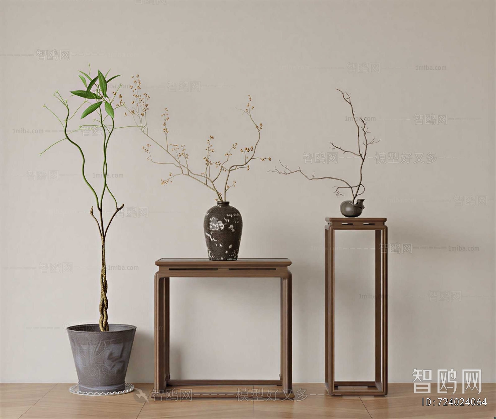 Wabi-sabi Style Dried Branch