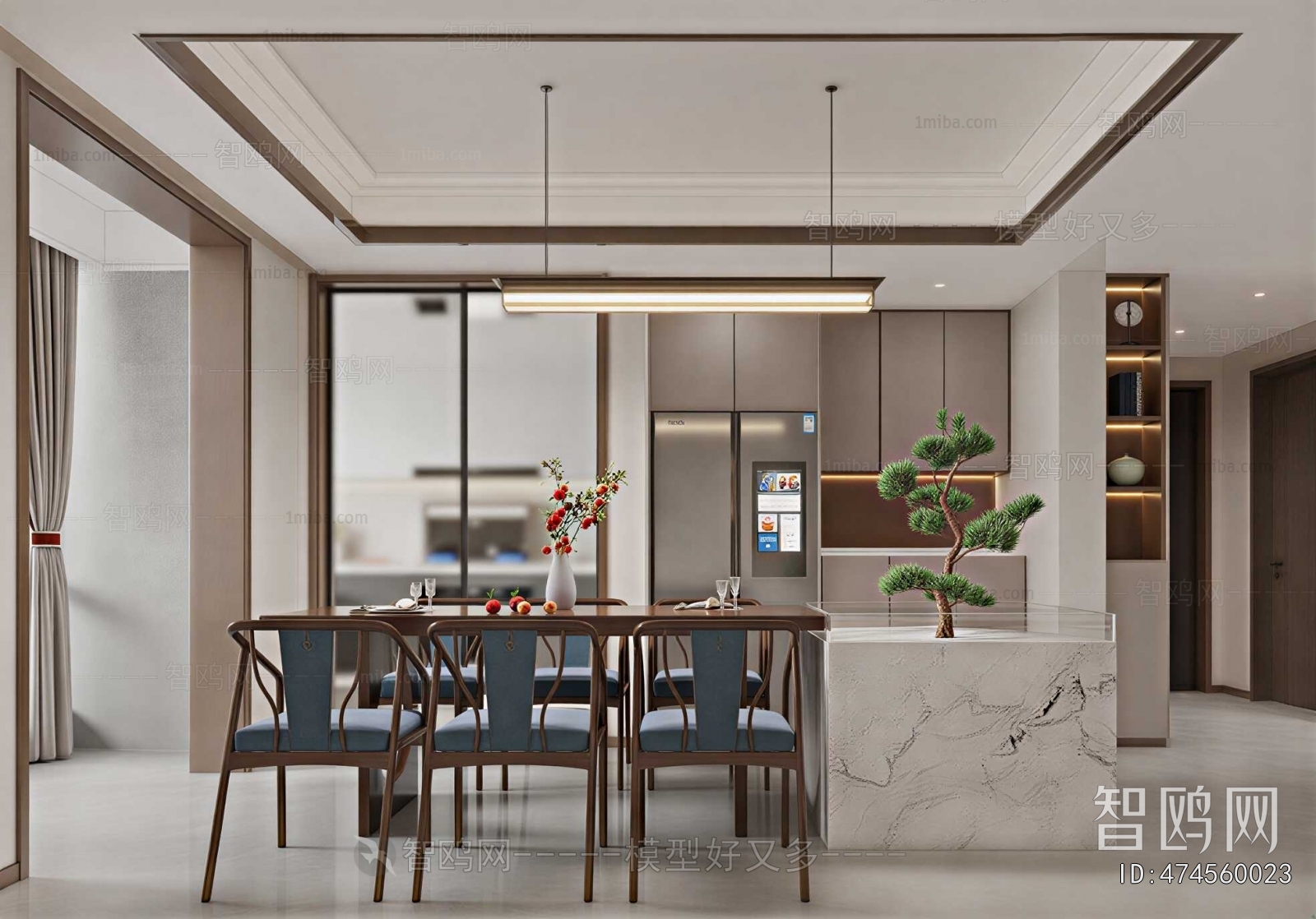 New Chinese Style Dining Room