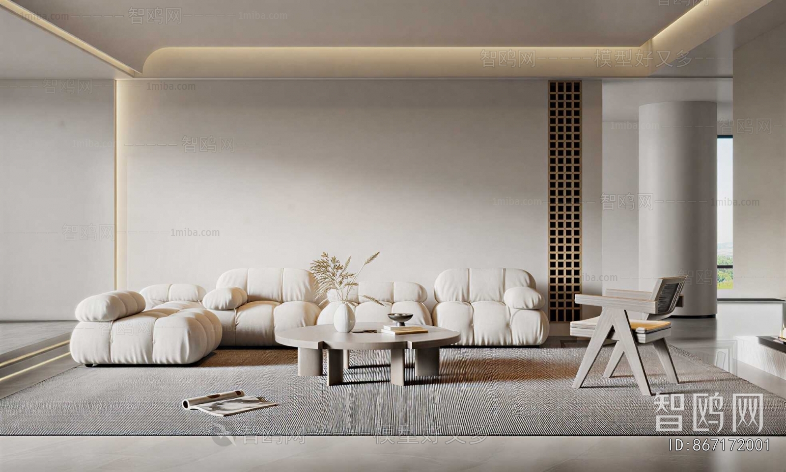 Wabi-sabi Style A Living Room