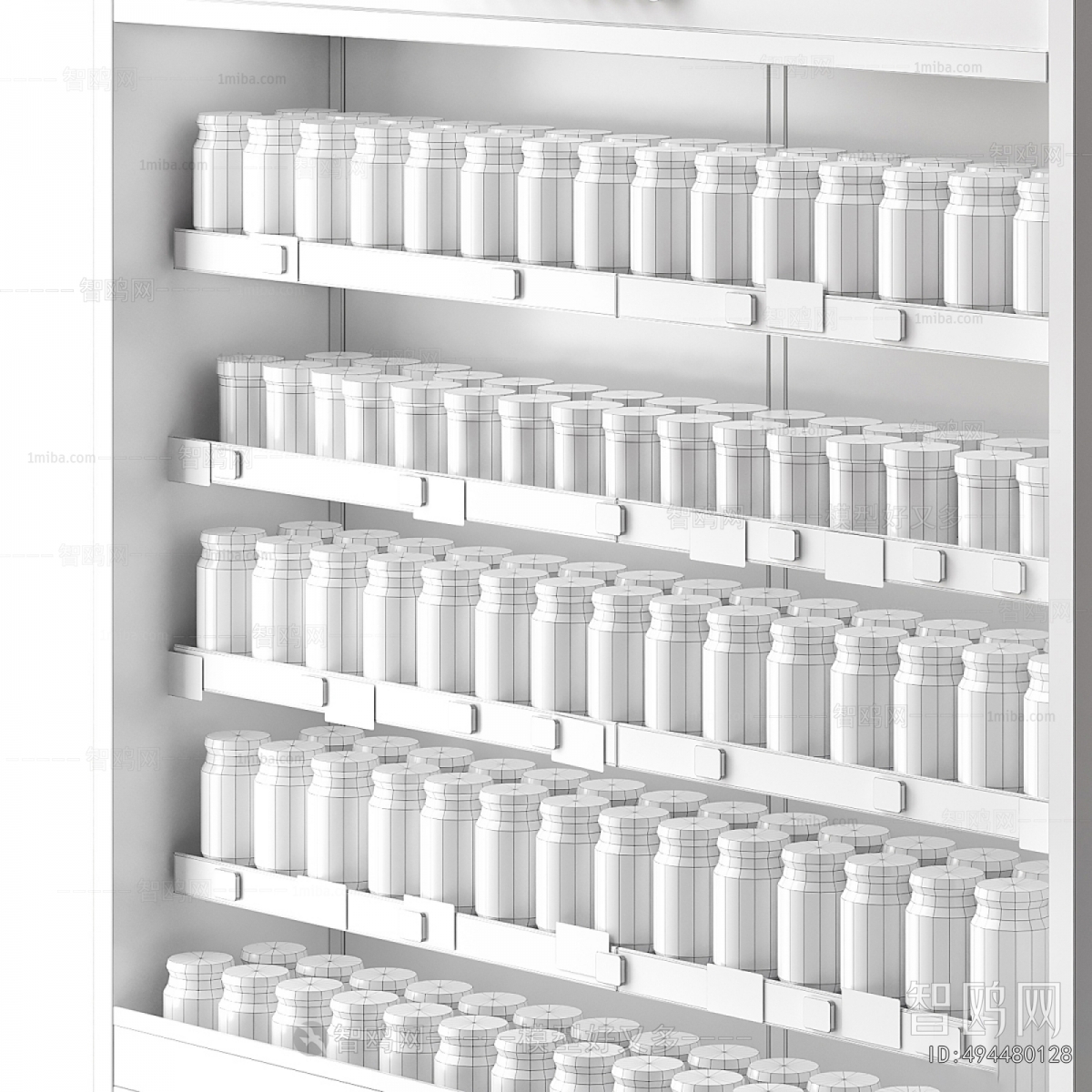 Modern Supermarket Shelf