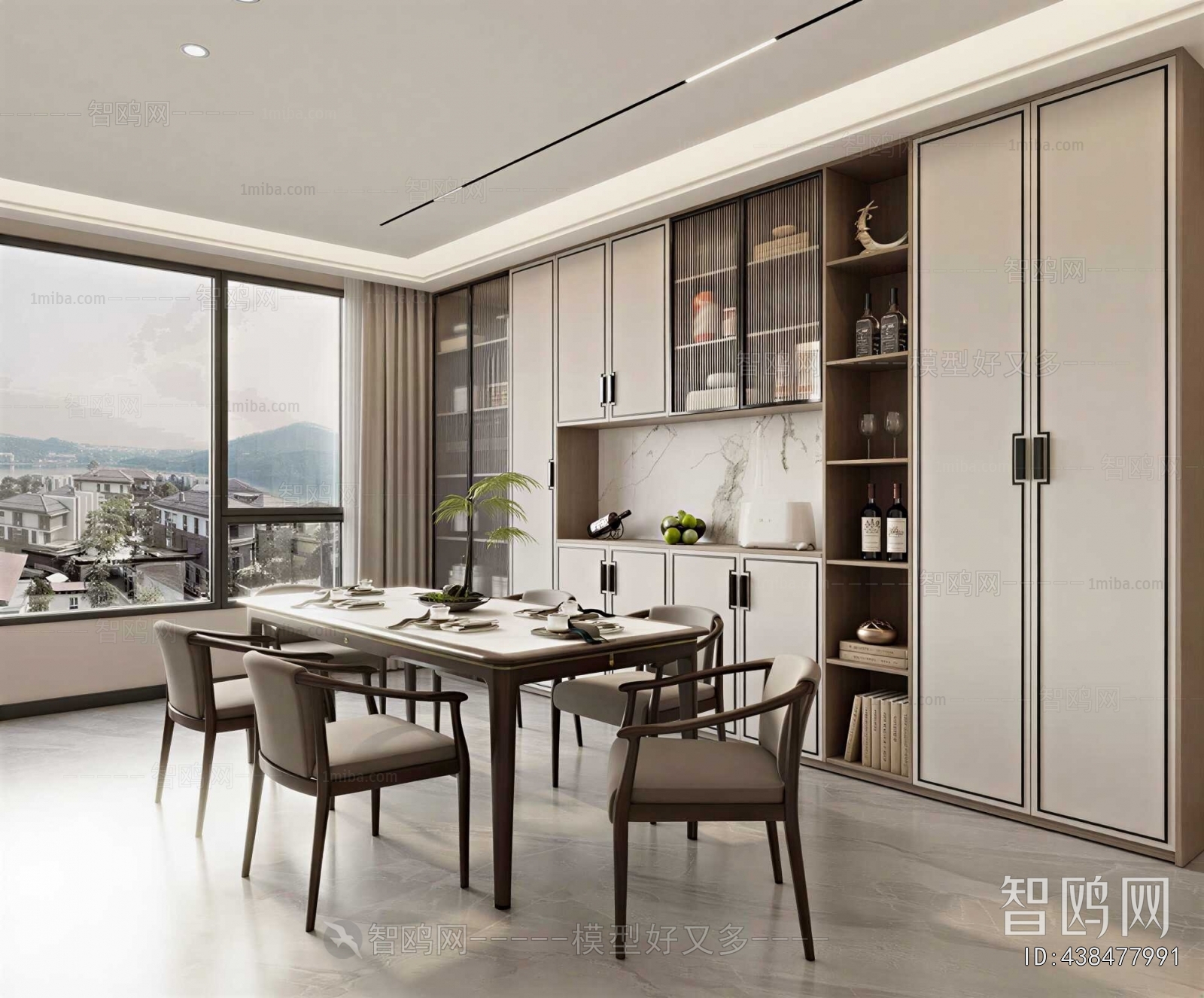 New Chinese Style Dining Room