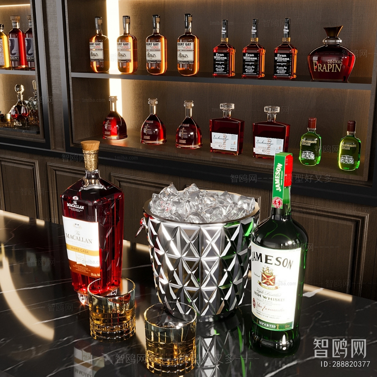 Retro Style Counter Bar