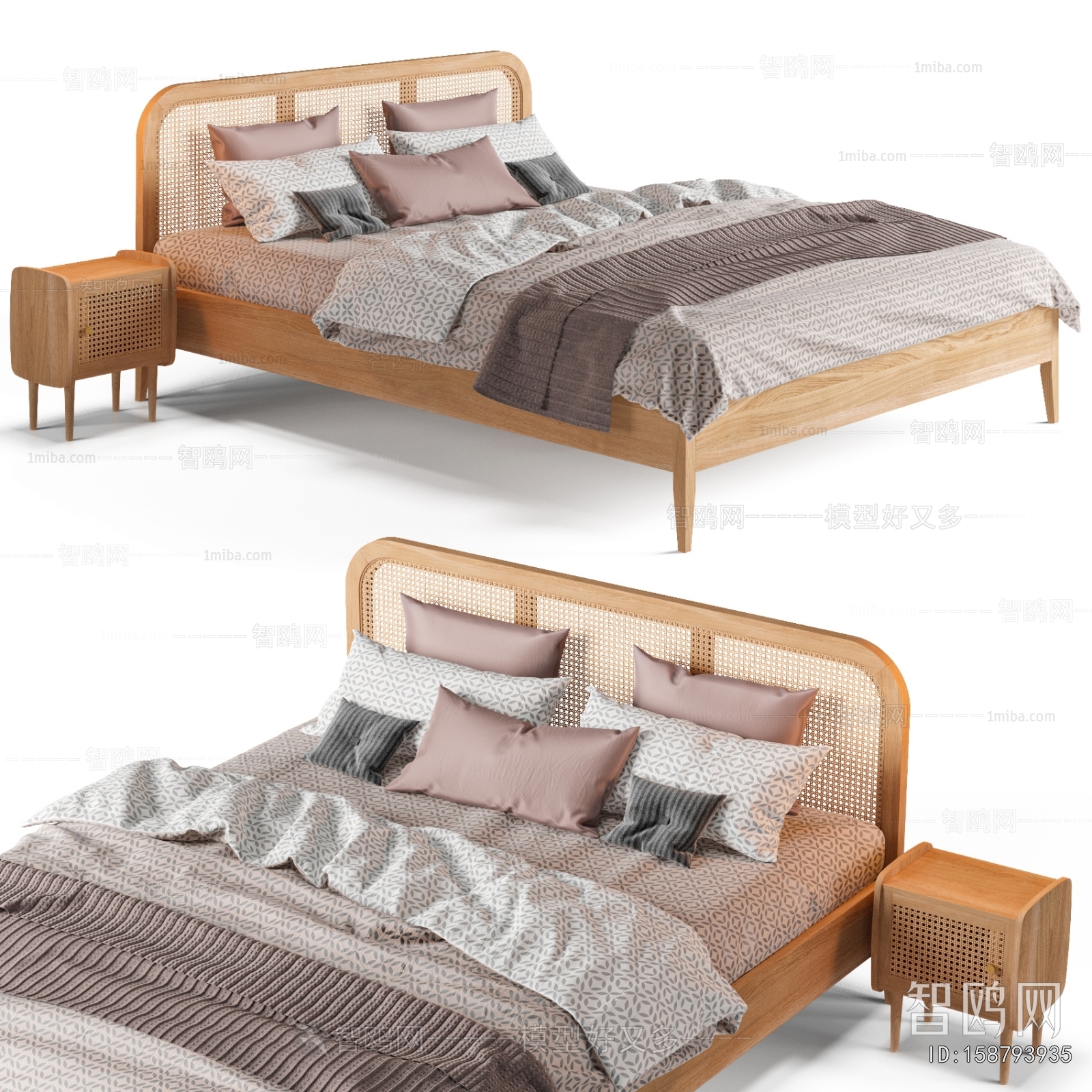 Nordic Style Double Bed