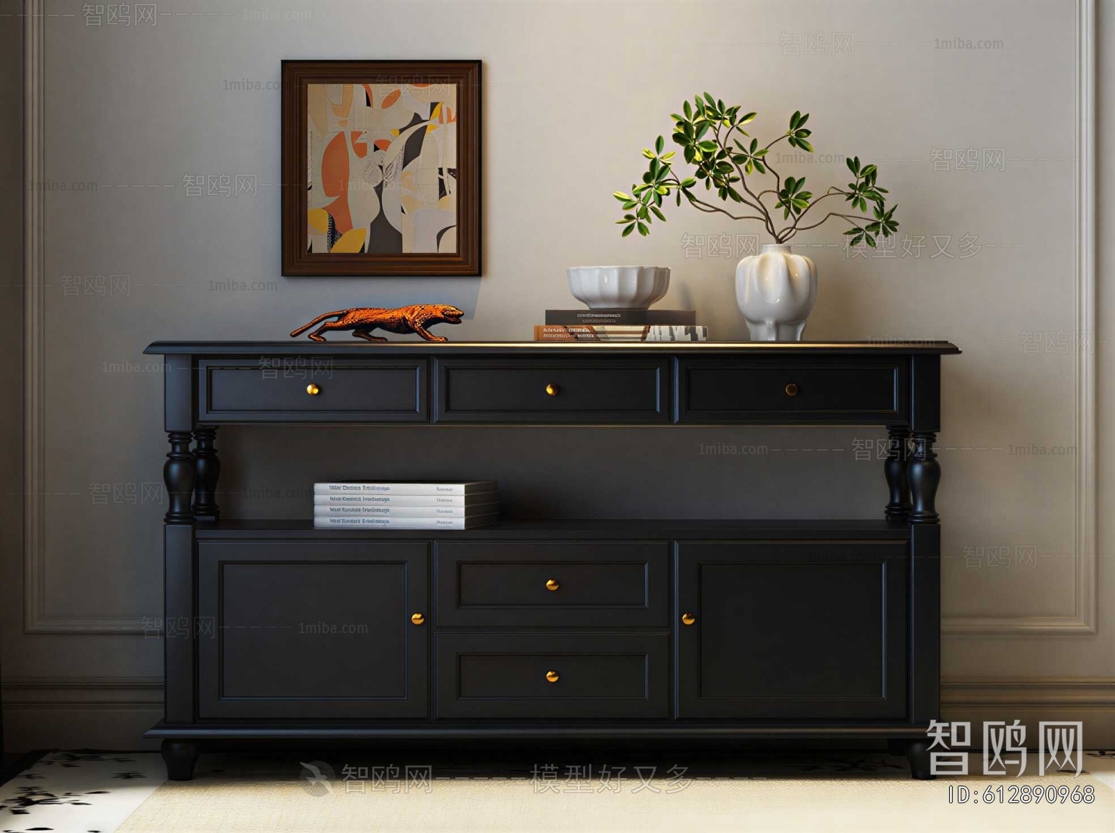 American Style Entrance Cabinet