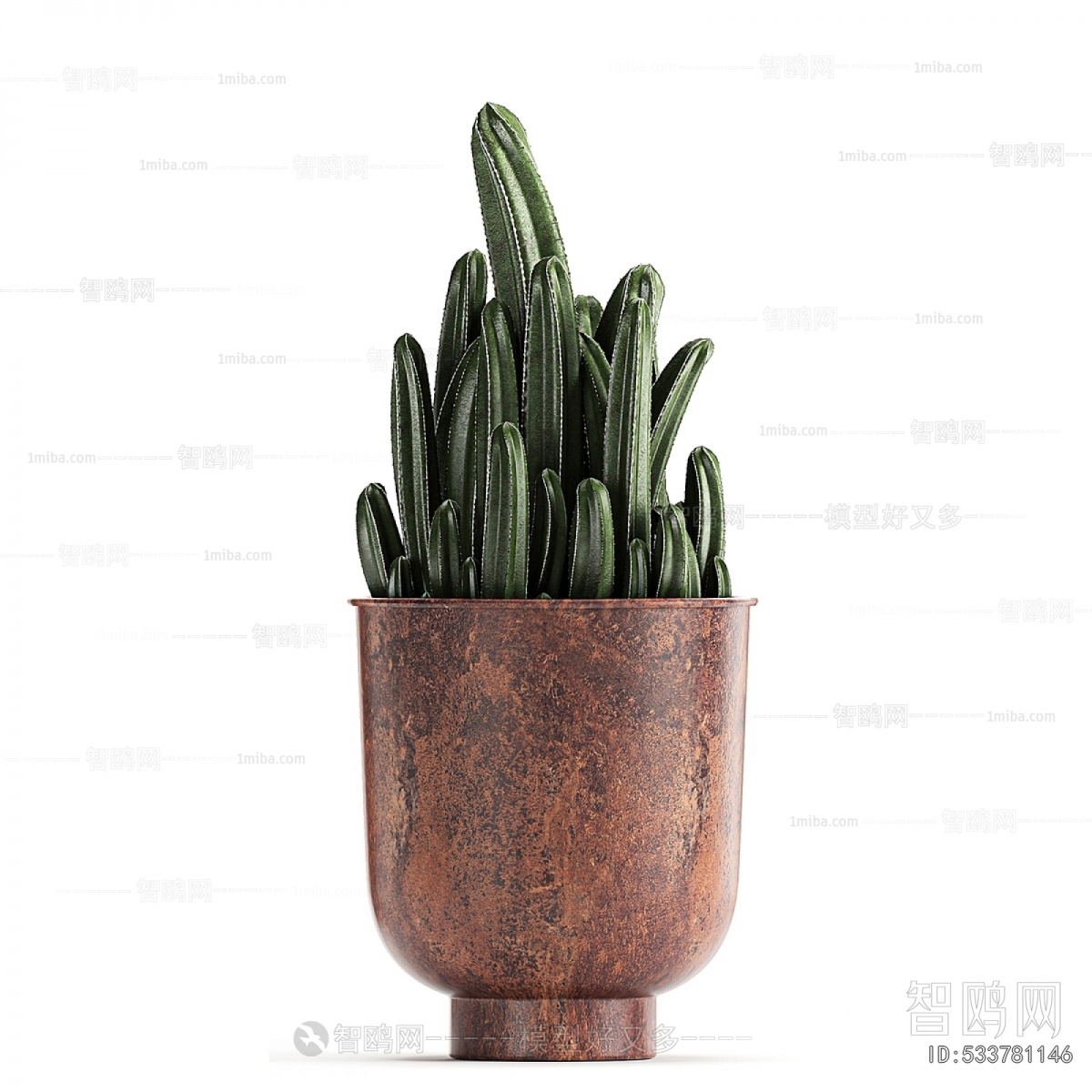 Modern Ground Green Plant Potted Plants