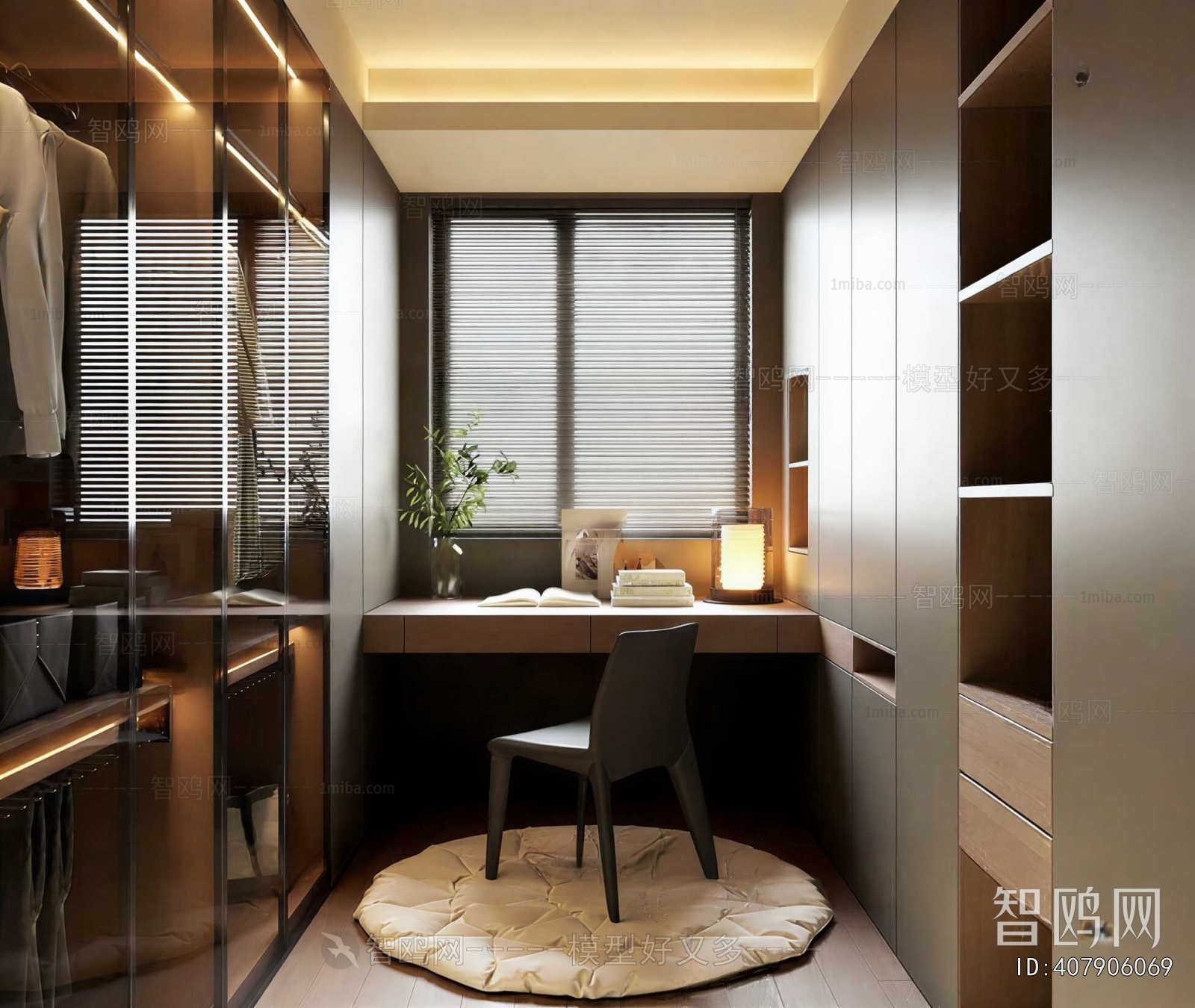 Modern Clothes Storage Area