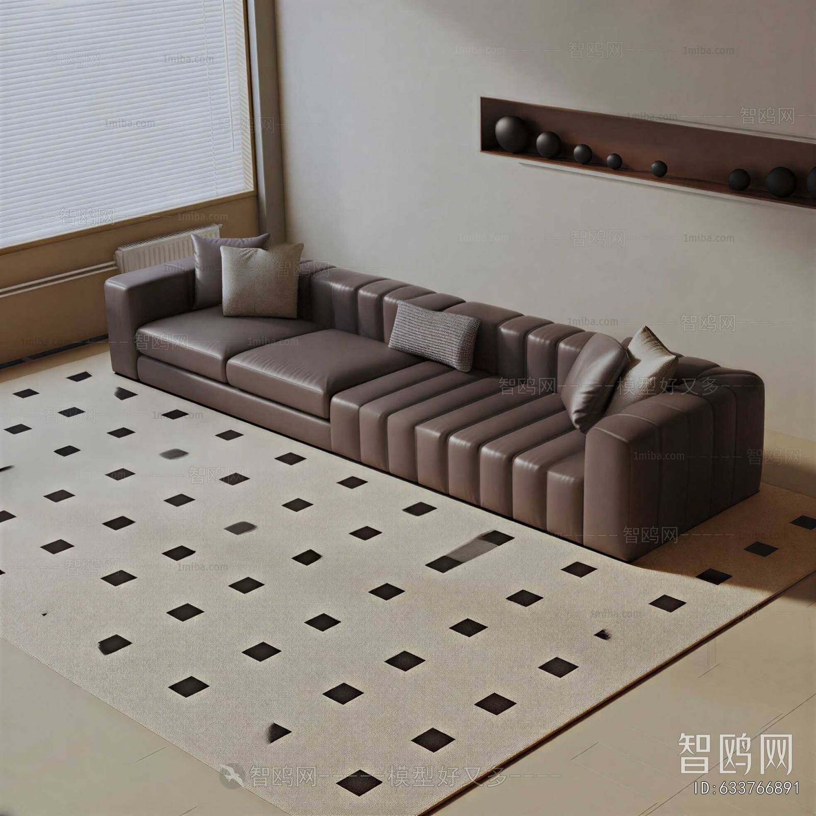 Modern Three-seat Sofa