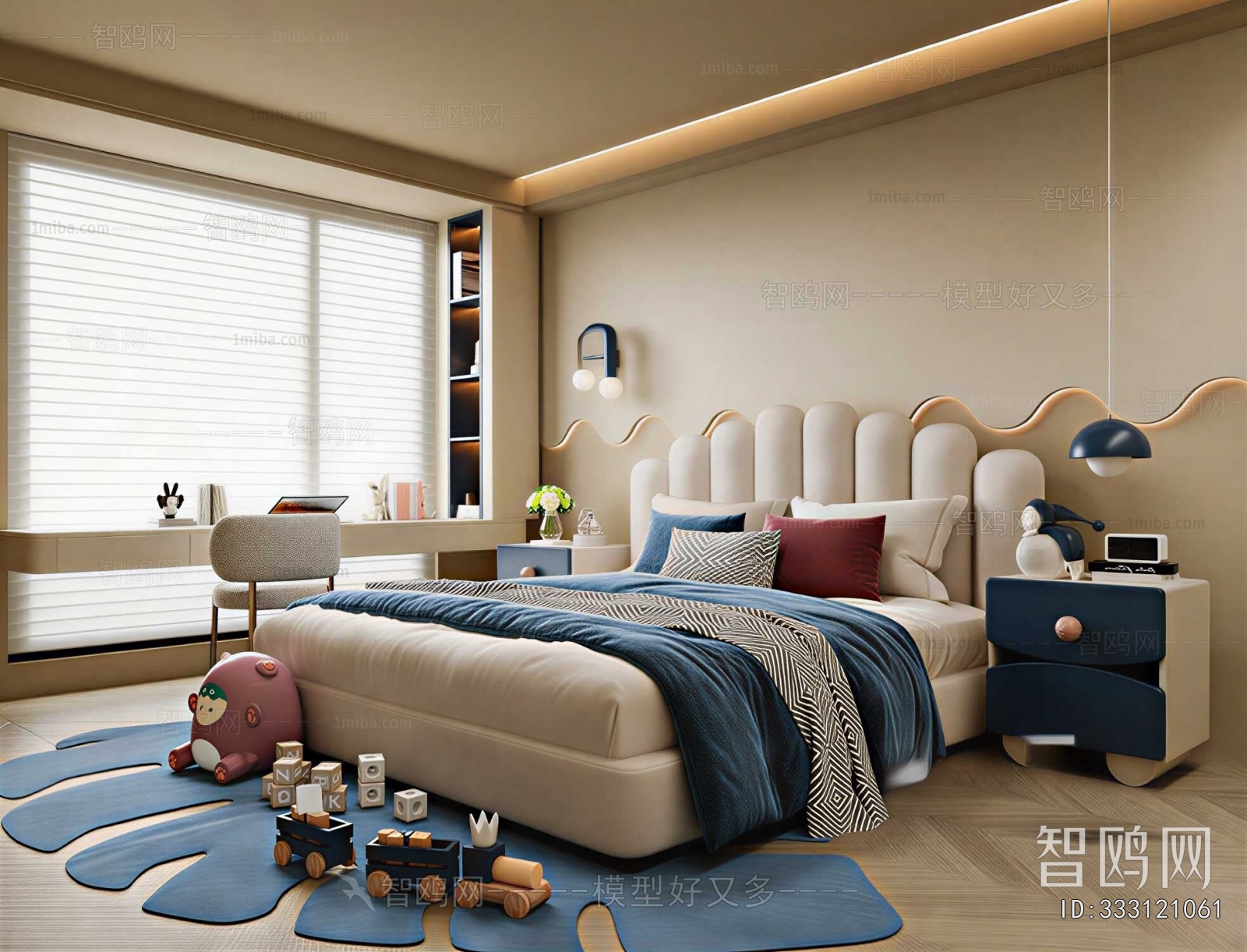 Modern Boy's Room And Son's Room