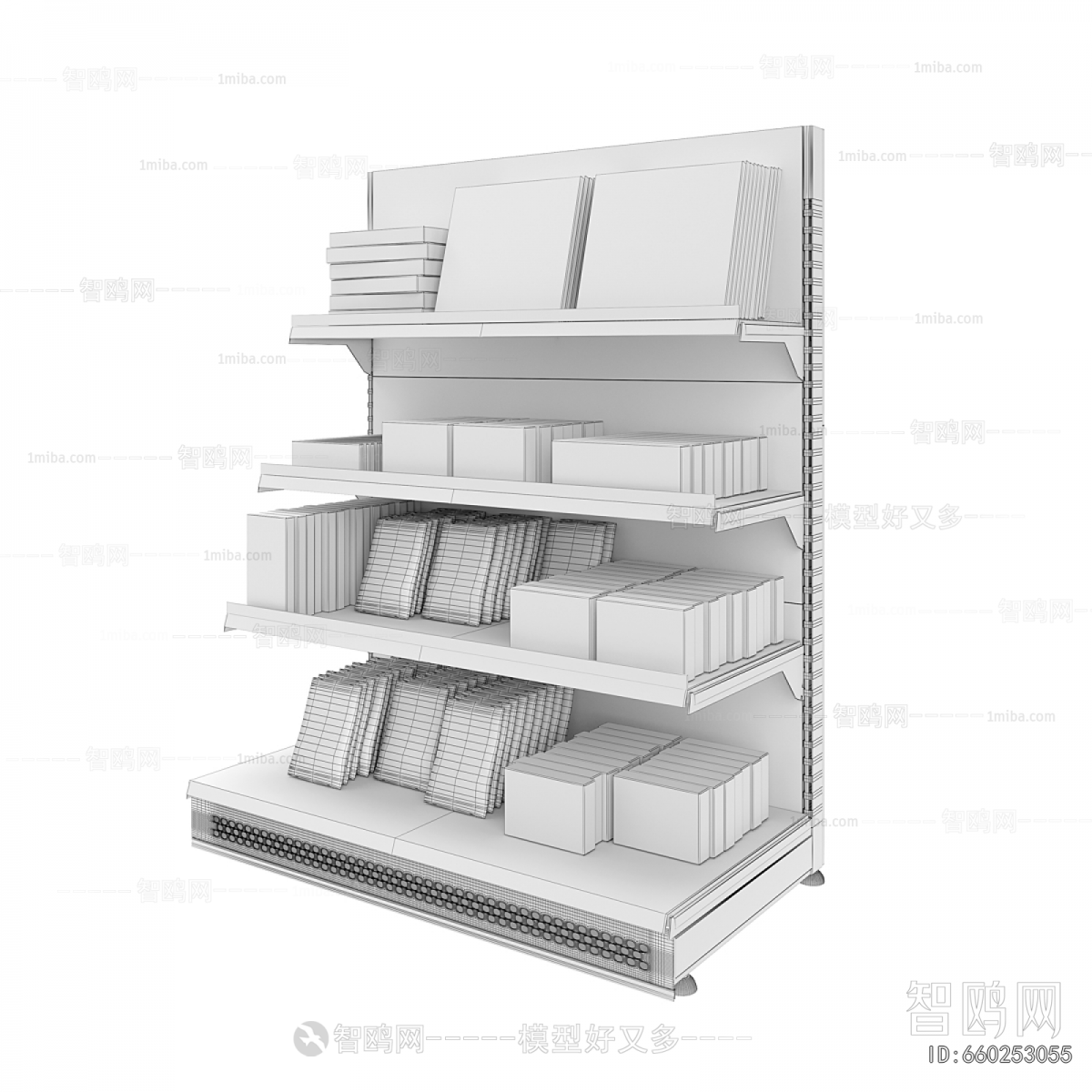 Modern Supermarket Shelf