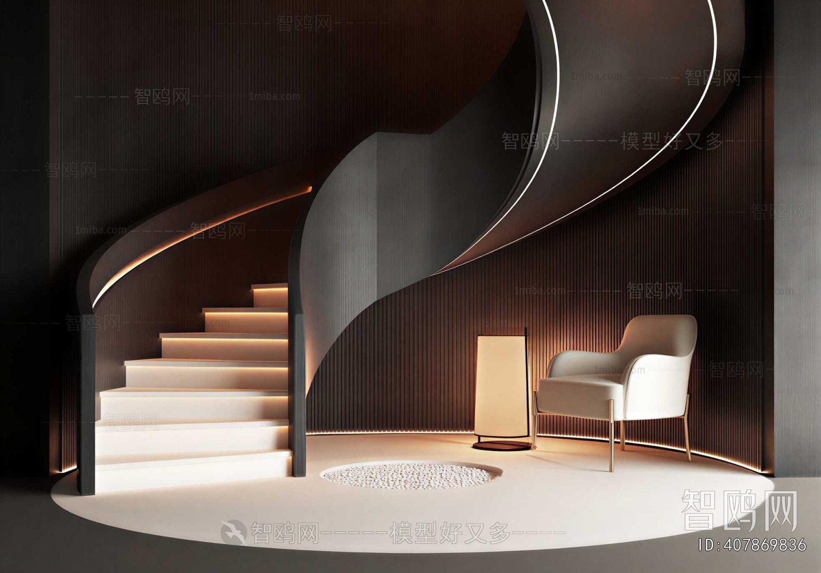 Modern Rotating Staircase