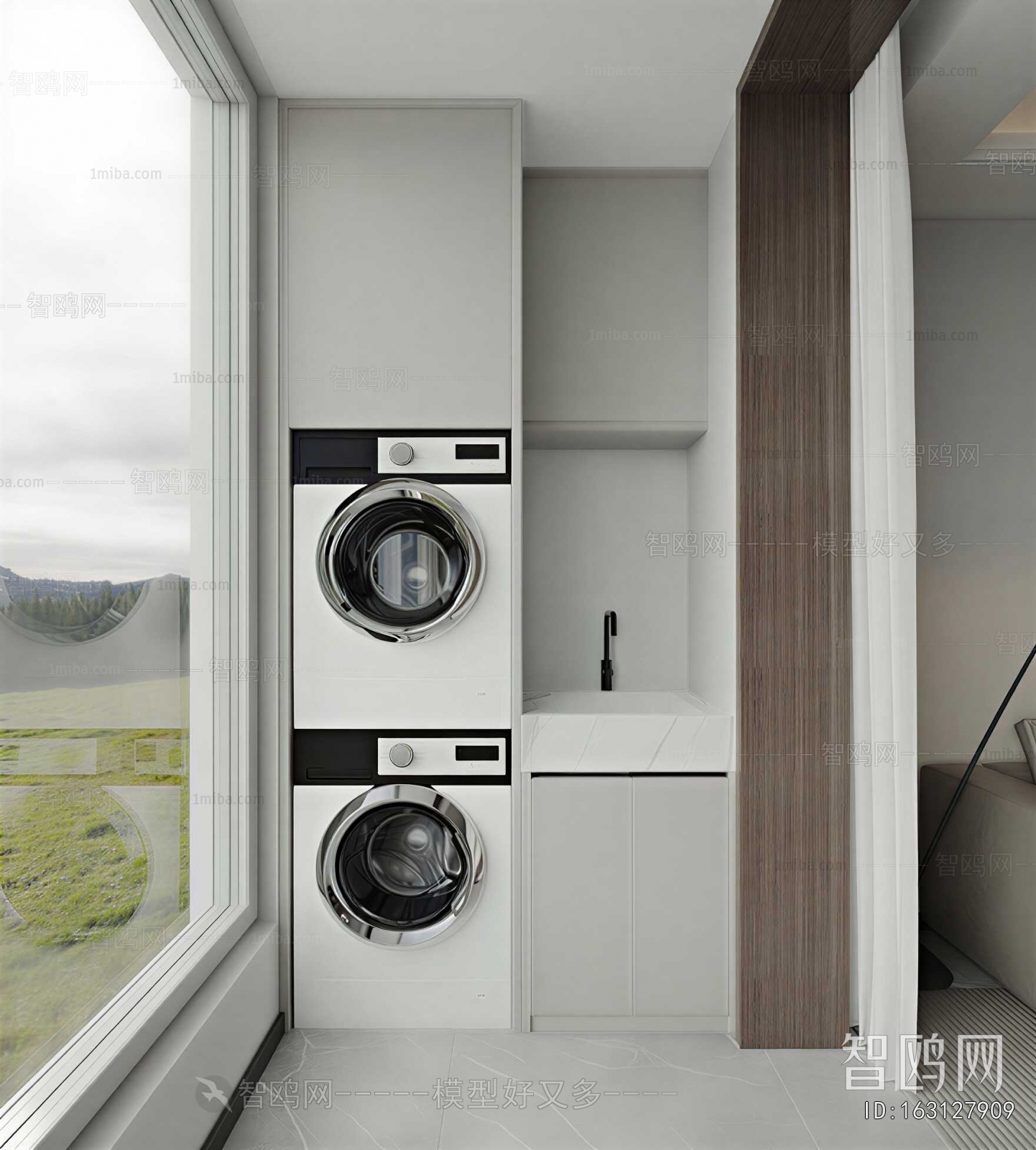 Modern Laundry Cabinet