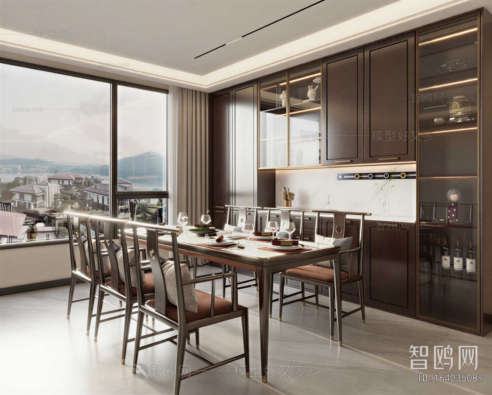 New Chinese Style Dining Room