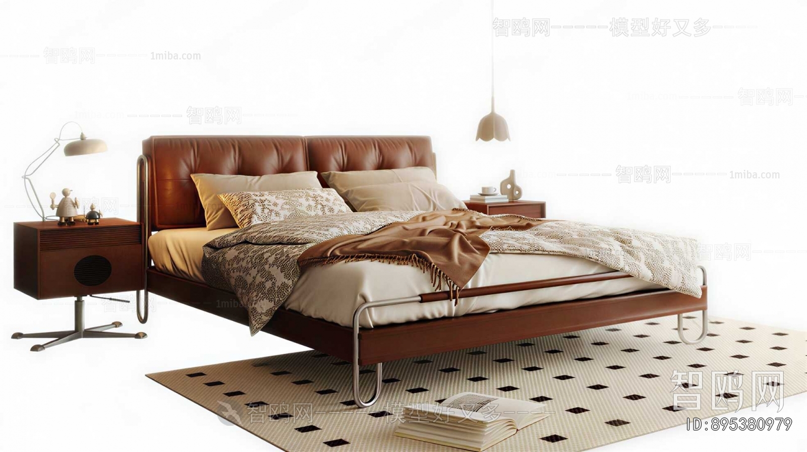 Retro Style Double Bed