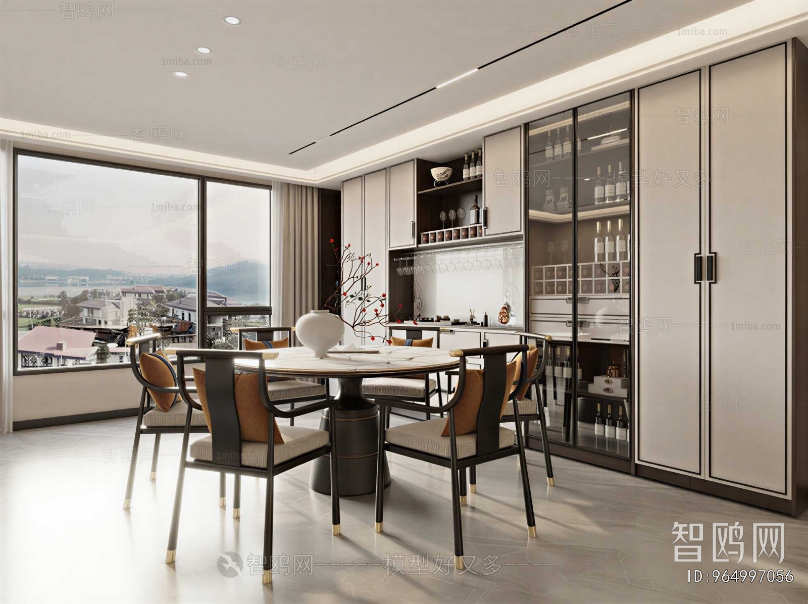 New Chinese Style Dining Room