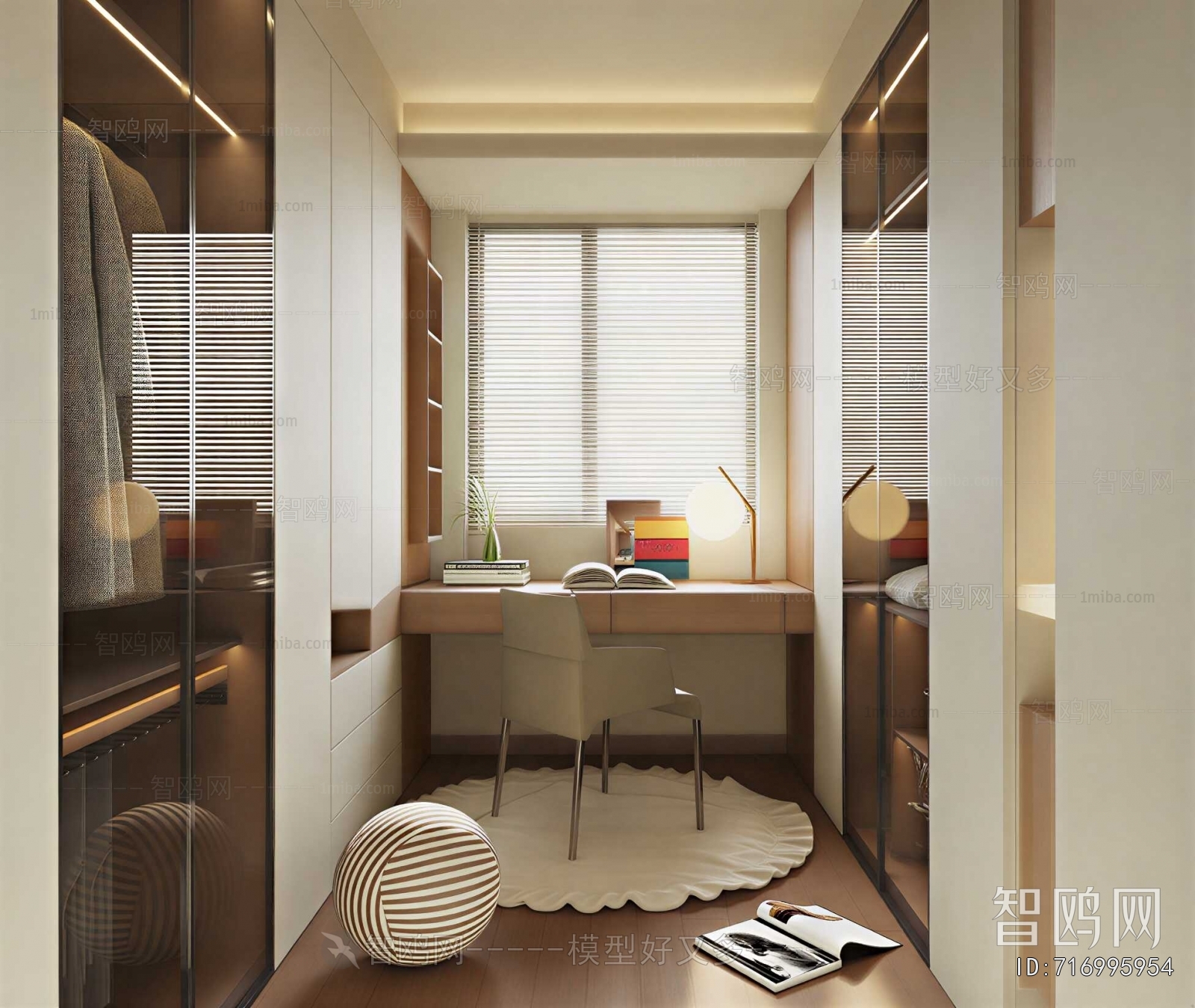 Modern Clothes Storage Area