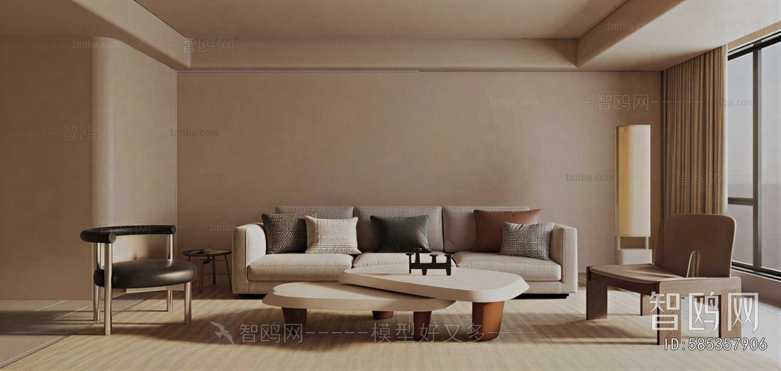 Wabi-sabi Style A Living Room