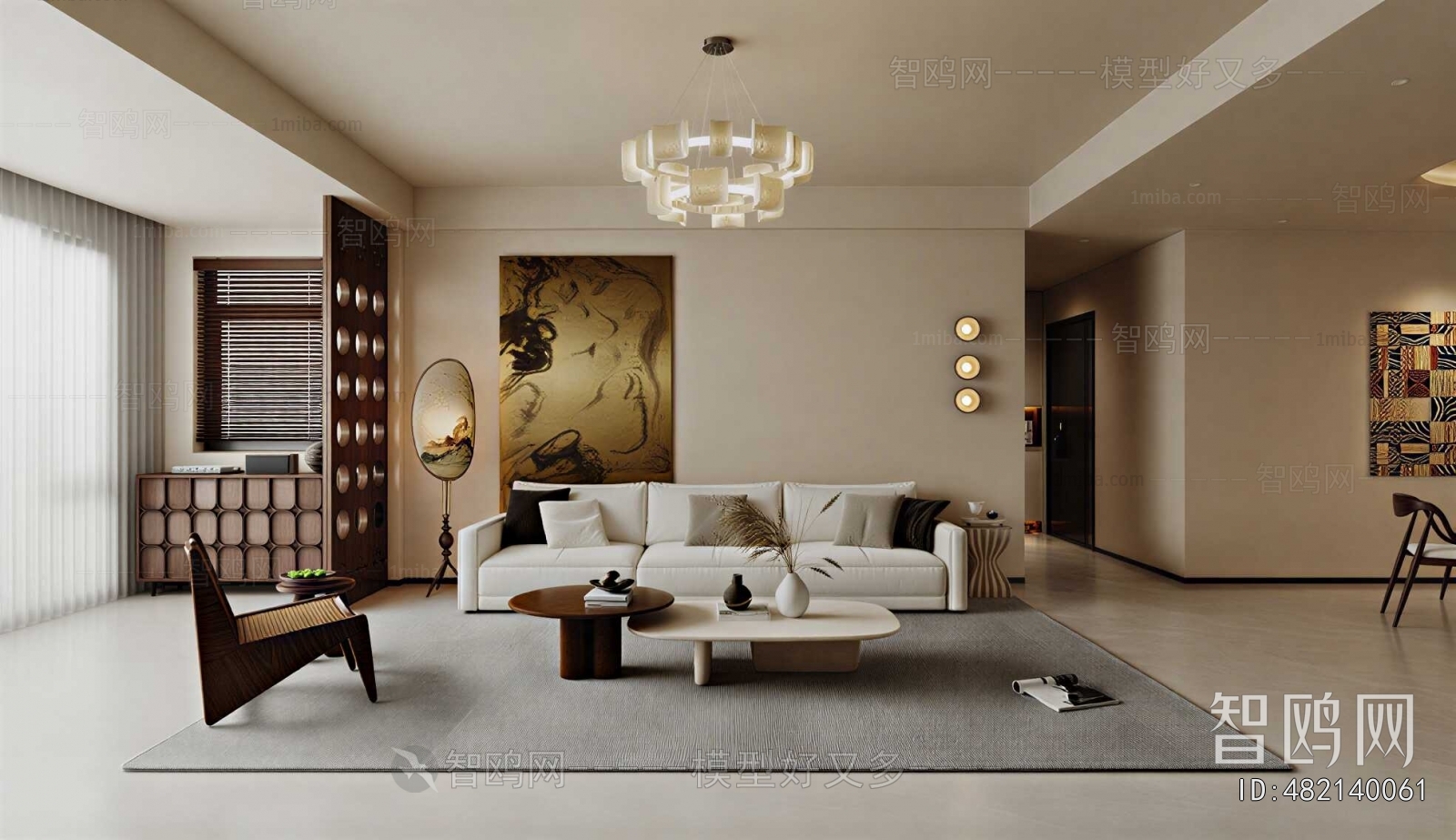 Wabi-sabi Style A Living Room