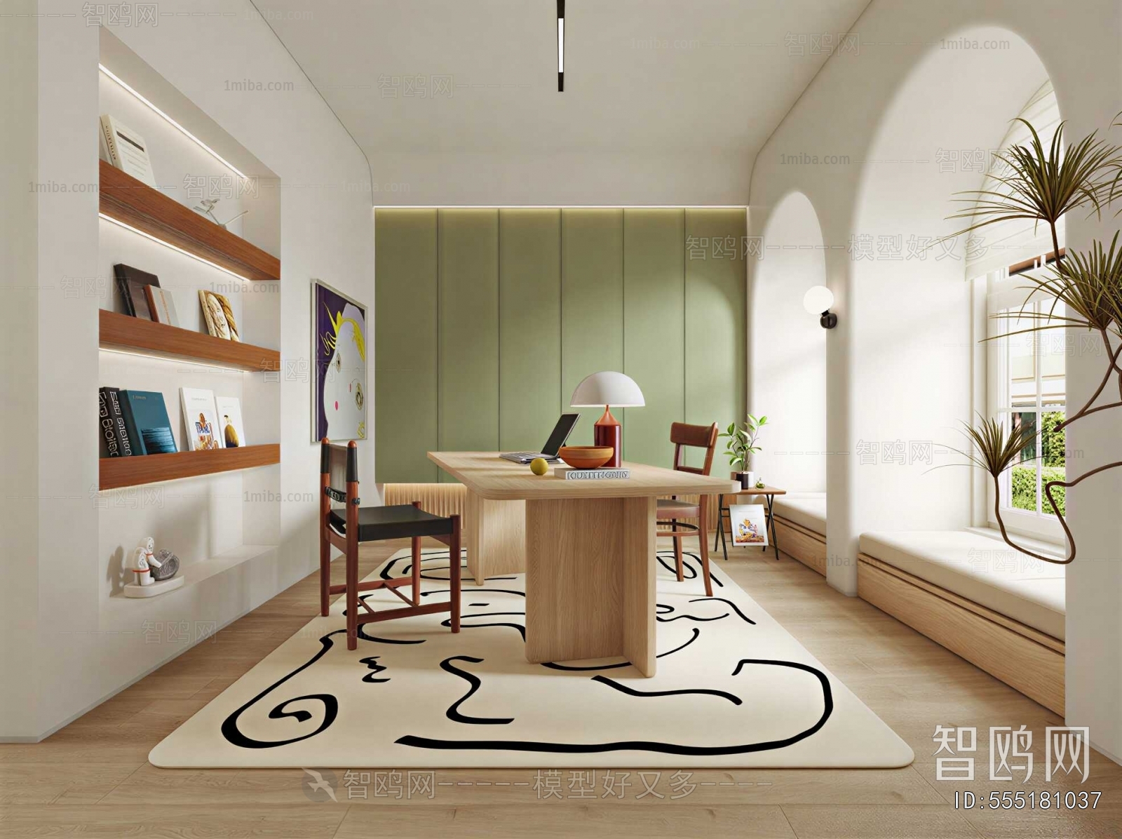 Nordic Style Study Space