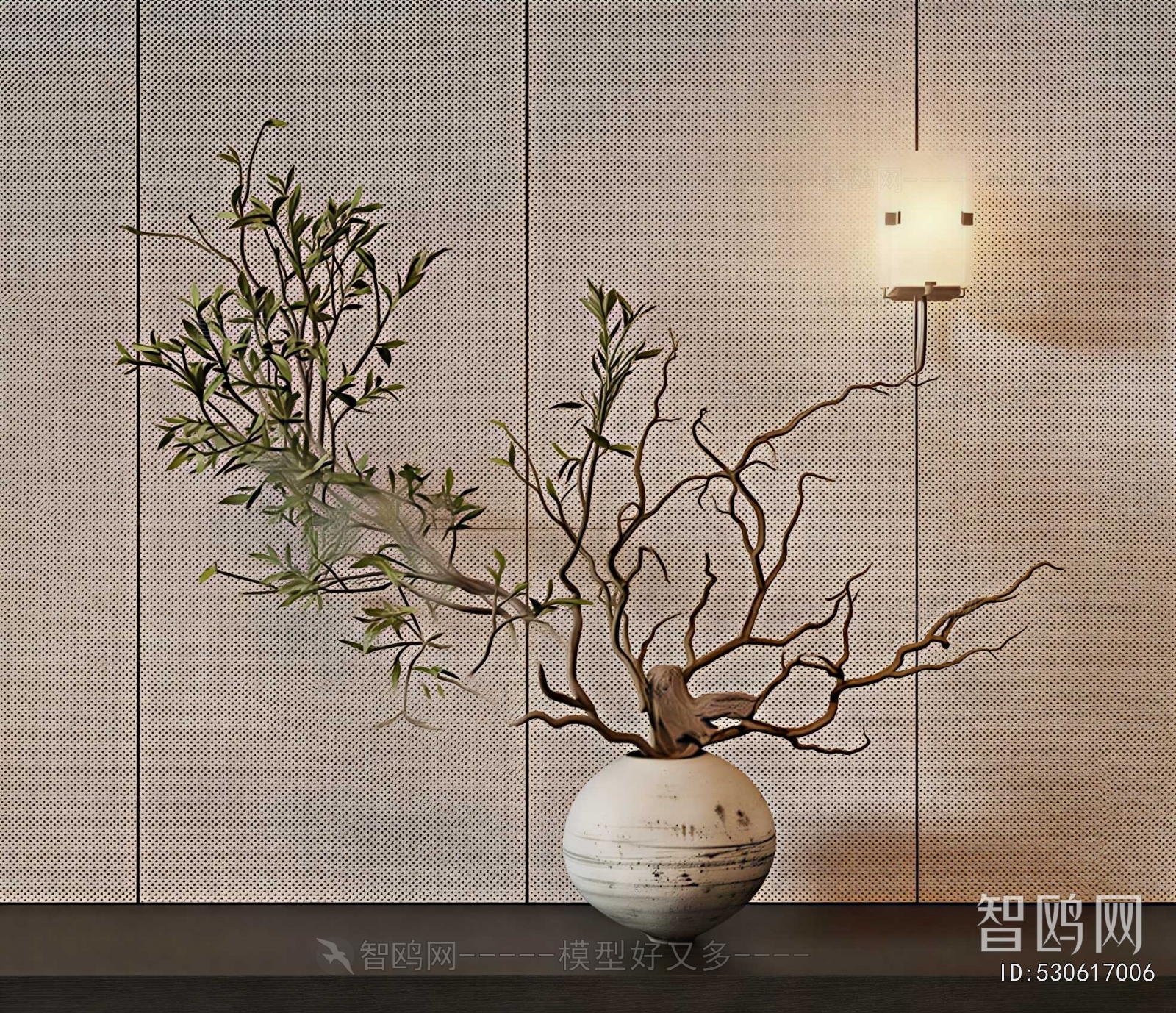 Wabi-sabi Style Dried Branch