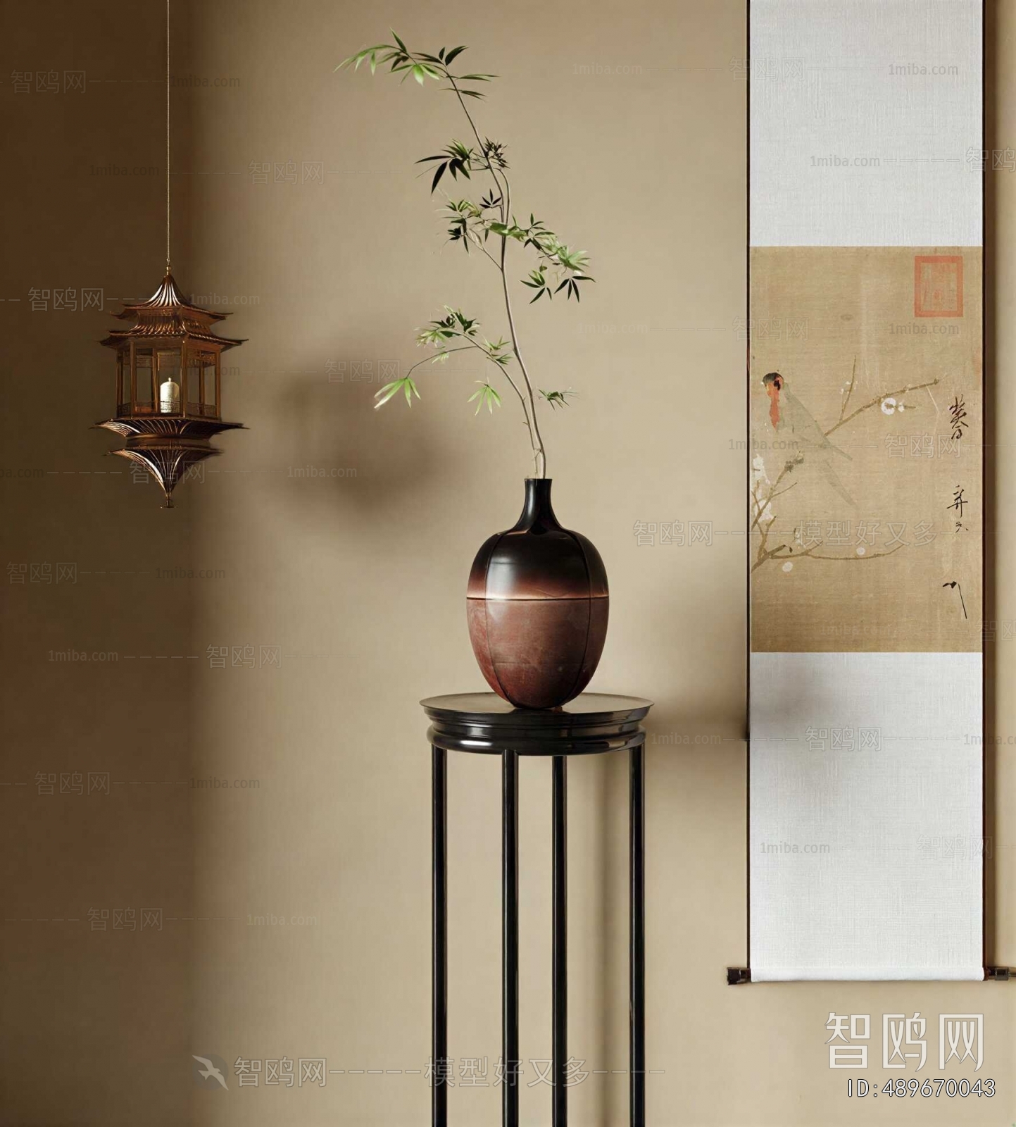 New Chinese Style Flower Arrangement